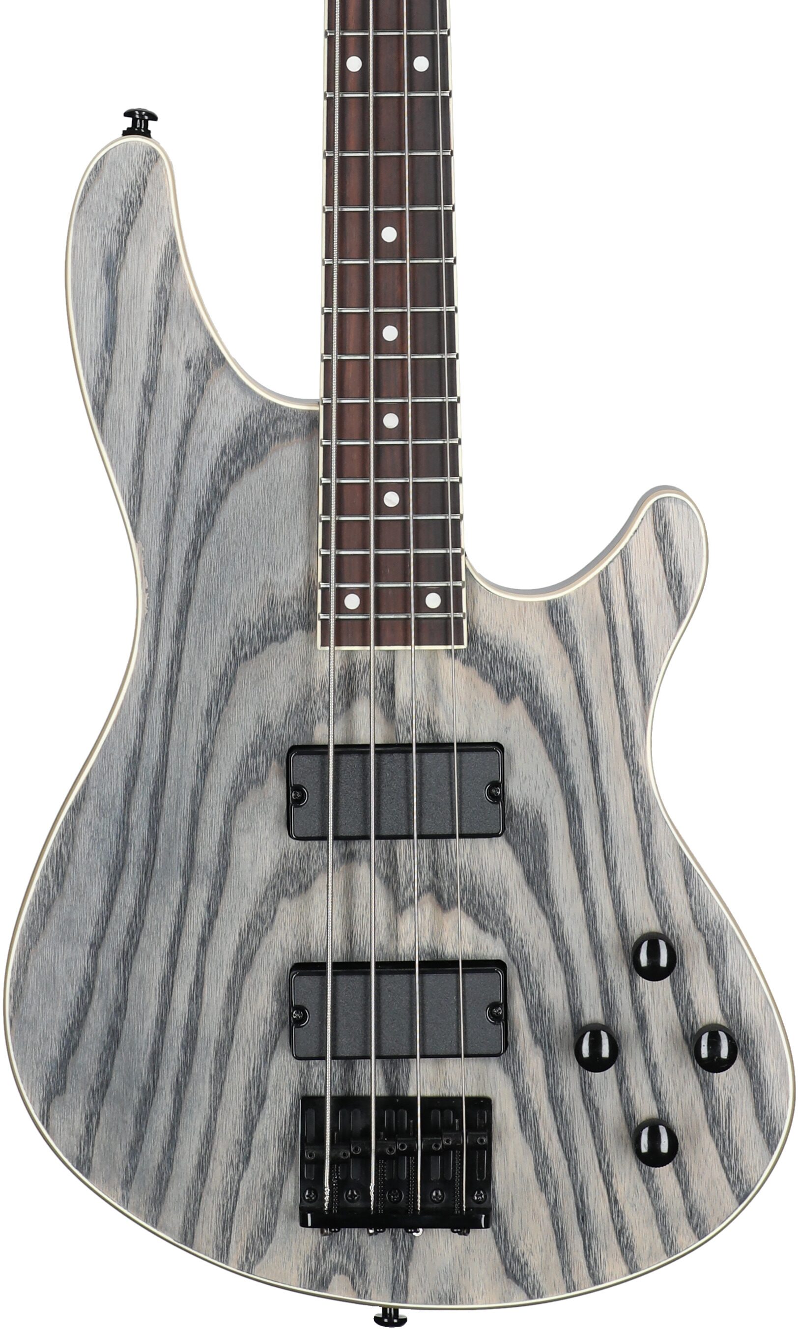 Schecter C-4 Standard Electric Bass, Charcoal Satin, Body Straight Front