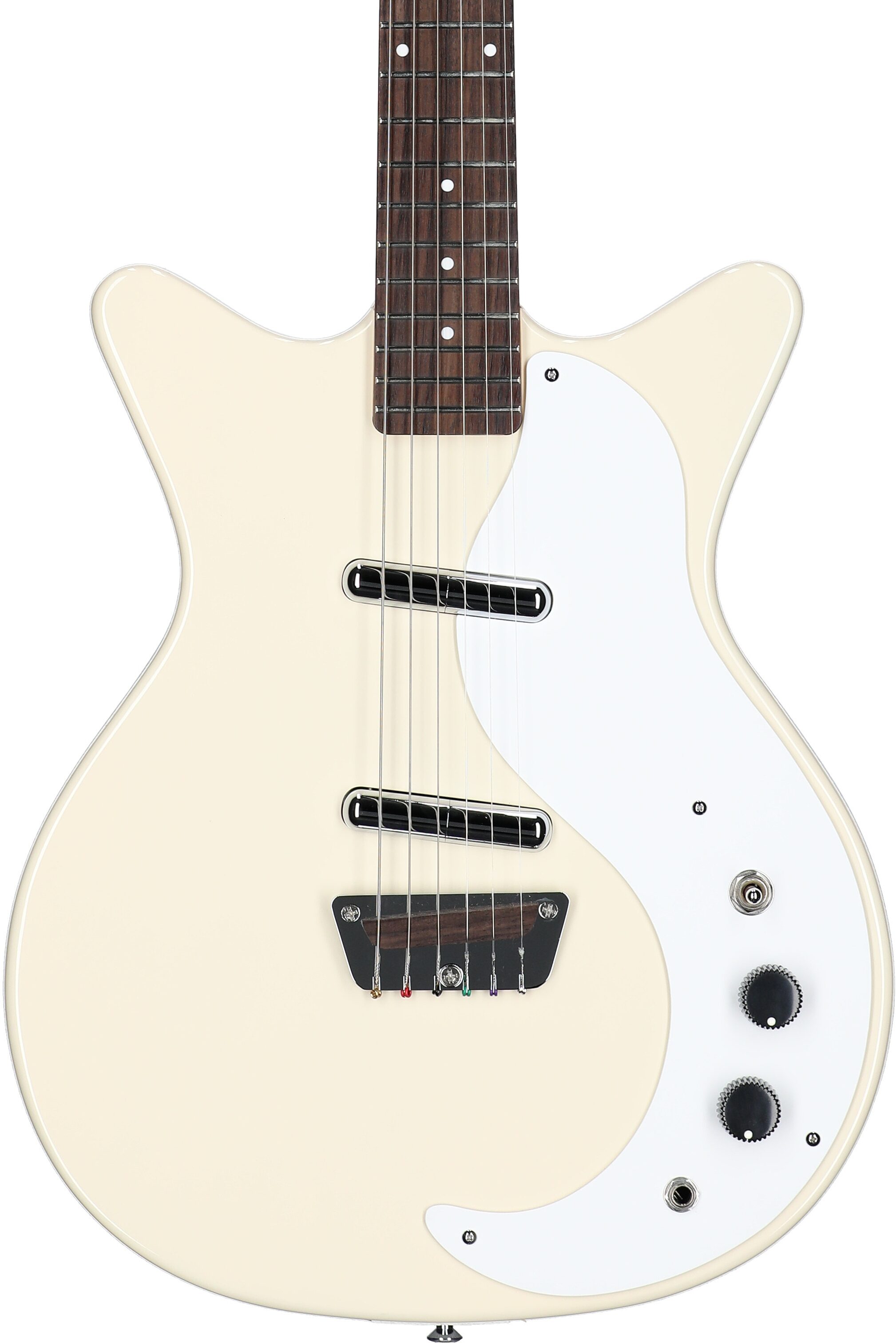 Danelectro Stock '59 Electric Guitar, Vintage Cream, Body Straight Front