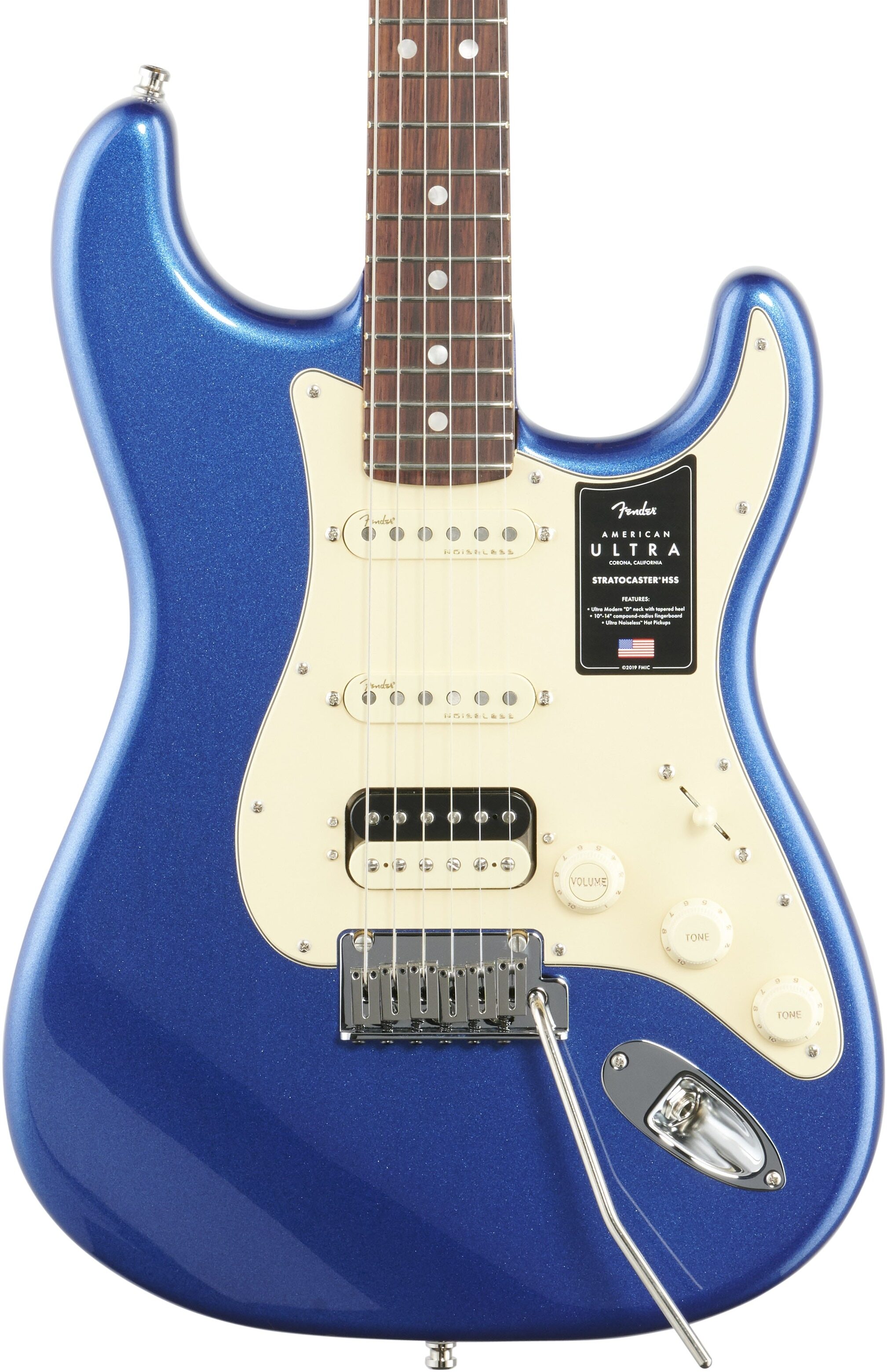 Fender American Ultra Strat HSS Electric Guitar, Rosewood