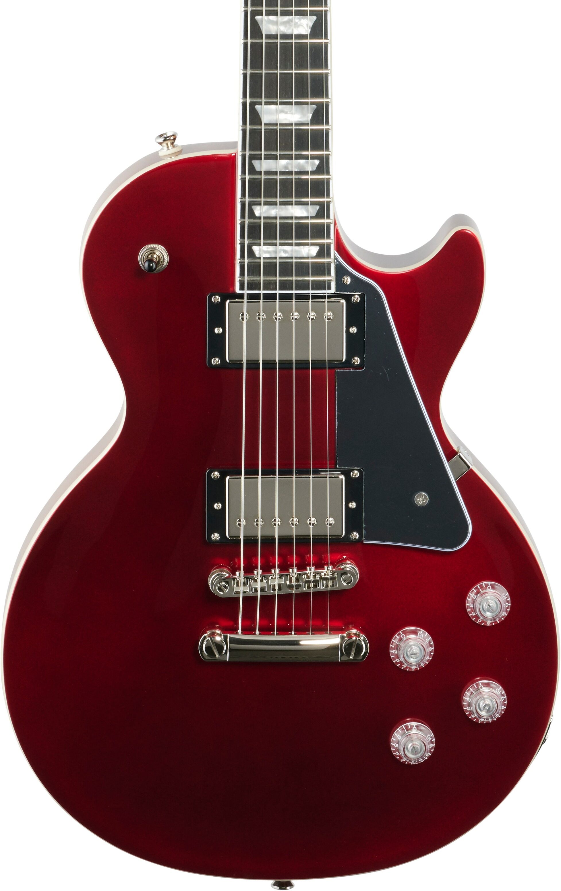 Epiphone Les Paul Modern Electric Guitar, Sparkling Burgundy, Body Straight Front