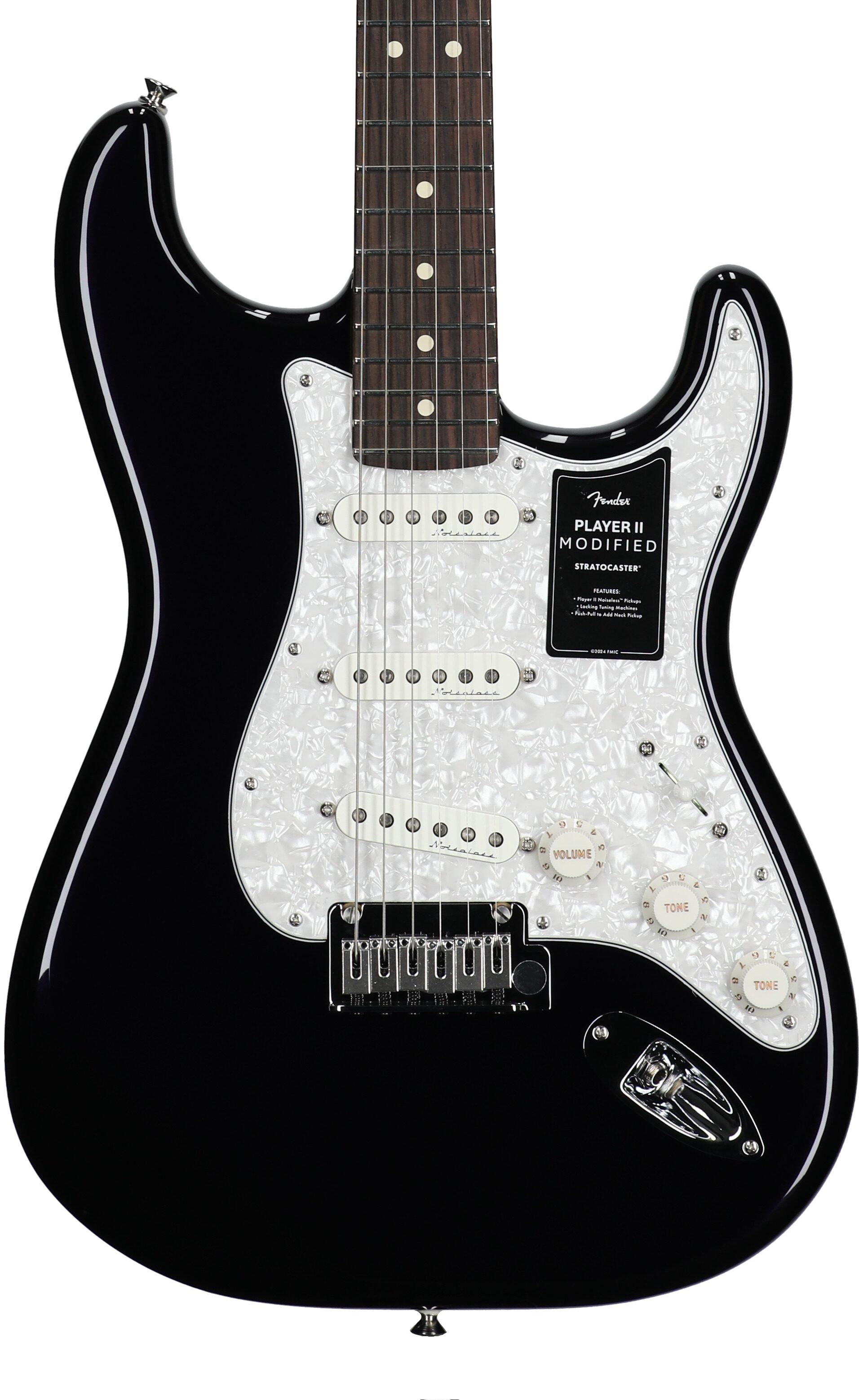 Fender Player II Modified Stratocaster Electric Guitar, Rosewood Fingerboard (with Gig Bag), Dusk, Body Straight Front