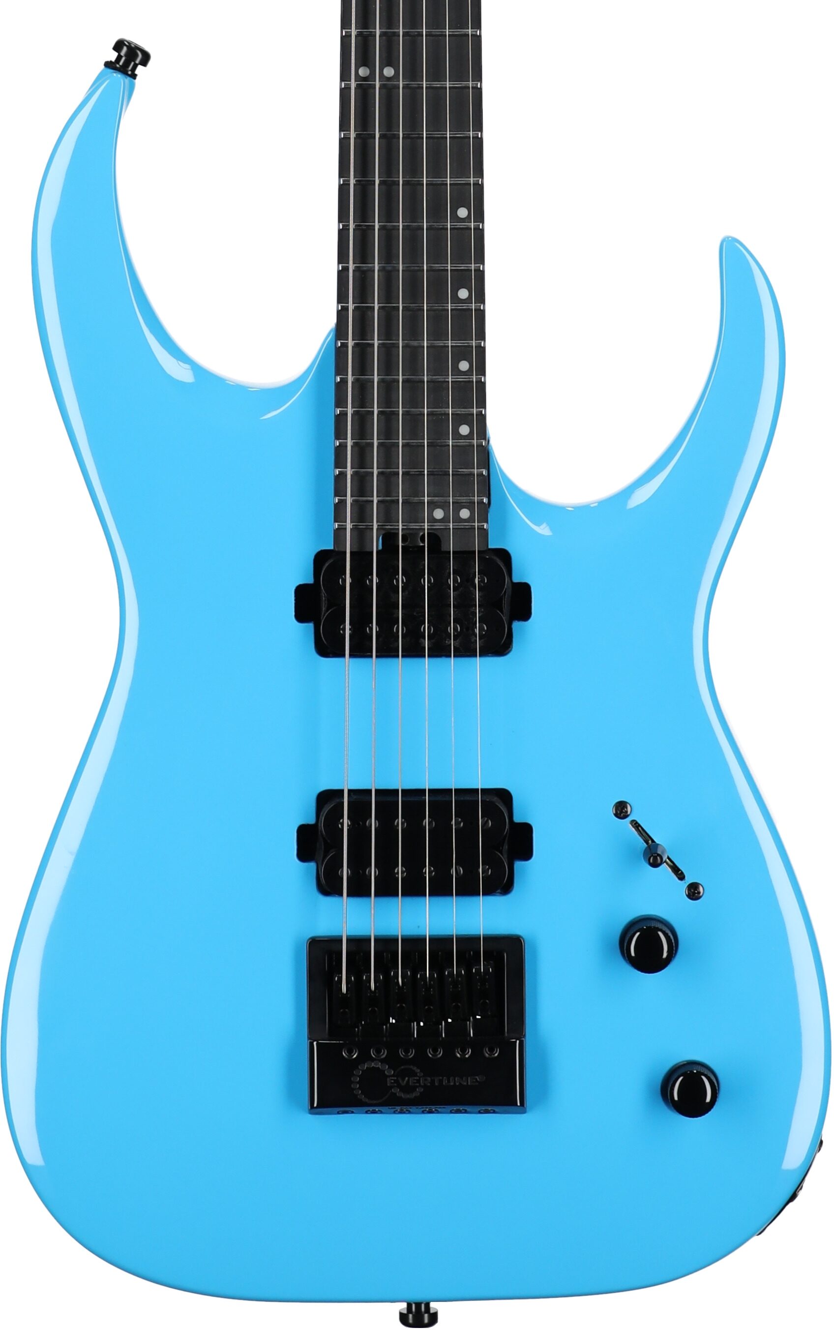 Jackson Pro Sig Misha Mansoor ET6 Electric Guitar, Riviera Blue, Body Straight Front