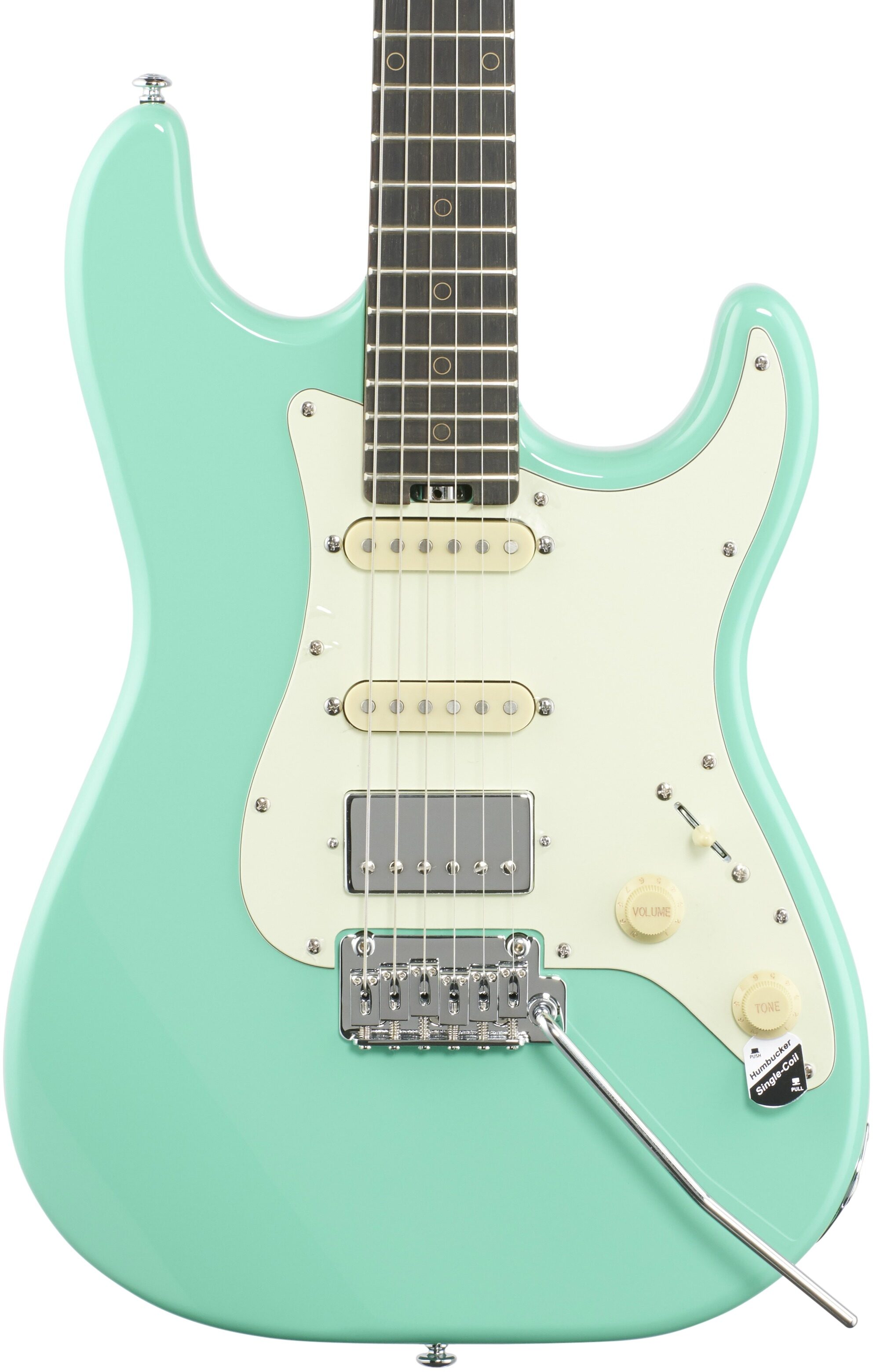 Schecter Nick Johnston Traditional HSS Electric Guitar, Ebony Fingerboard, Atomic Green, Body Straight Front