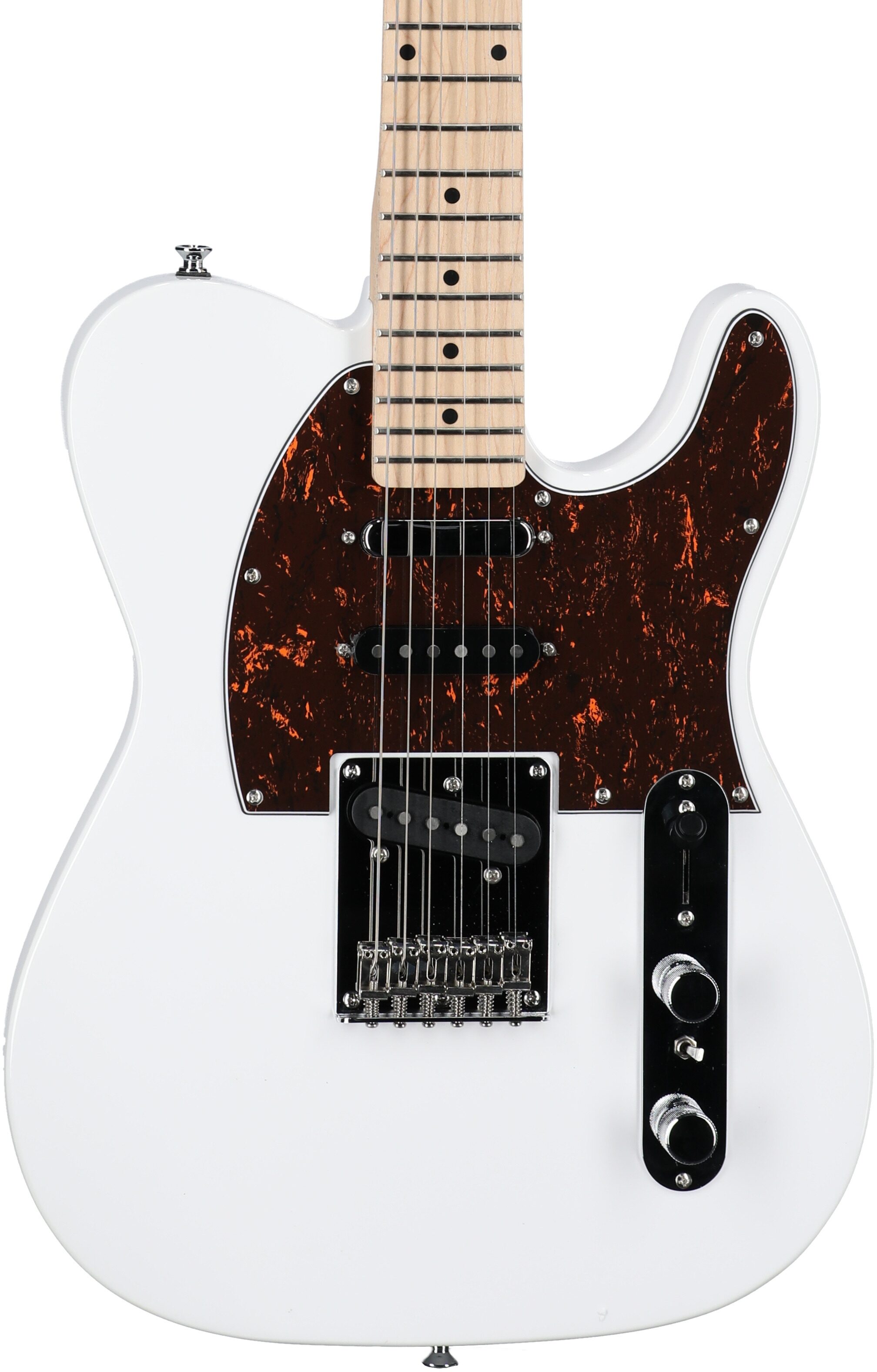 Michael Kelly Triple '50s Electric Guitar, Ebony Fingerboard, Gloss White, Body Straight Front