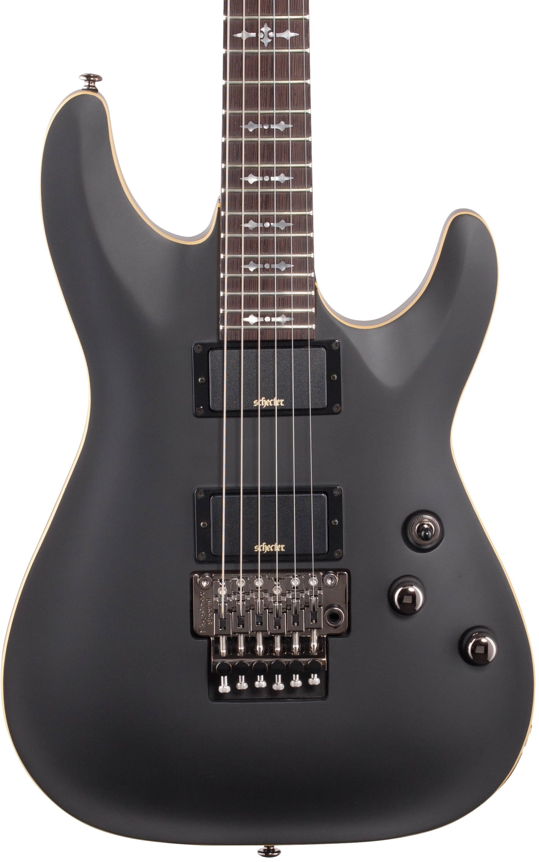 人気沸騰ブラドン SCHECTER ( シェクター ) DEMON-6 FR マッドブラック