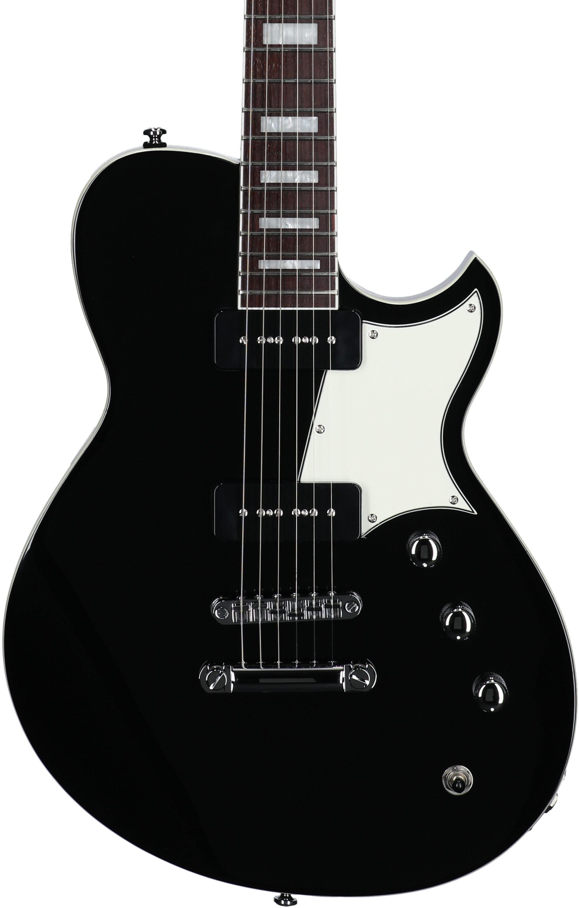 Reverend Contender 290 Electric Guitar, Midnight Black, Body Straight Front