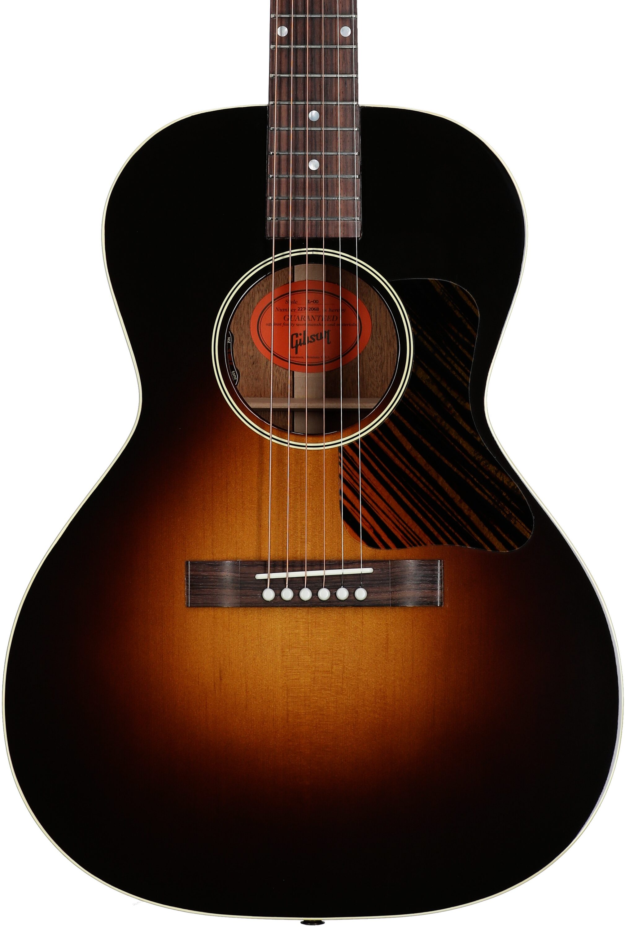 Gibson L-00 Original Acoustic-Electric Guitar (with Case), Vintage Sunburst, Body Straight Front
