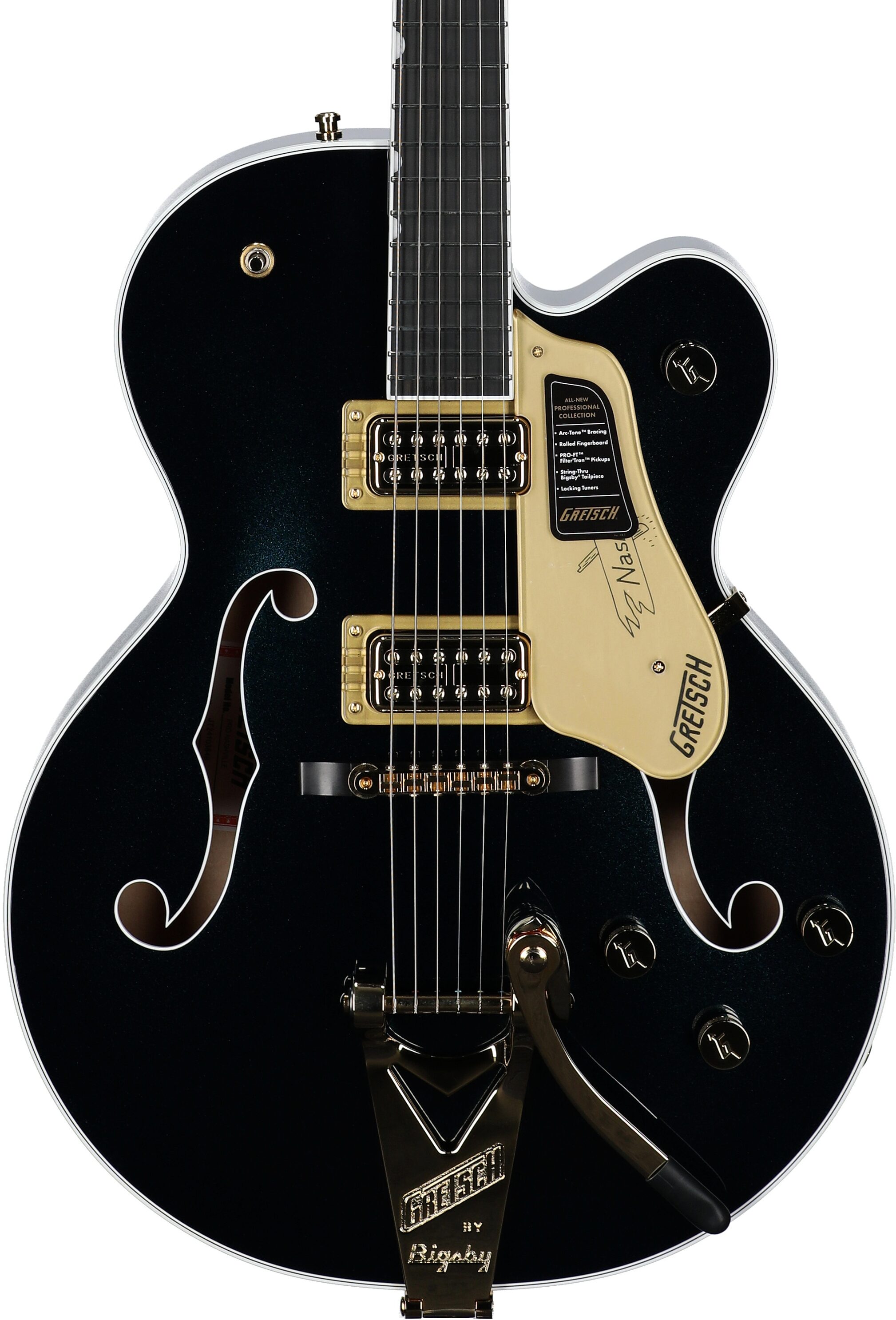 Gretsch Pro Collection Nashville Electric Guitar (with Case), Midnight Sapphire, Body Straight Front