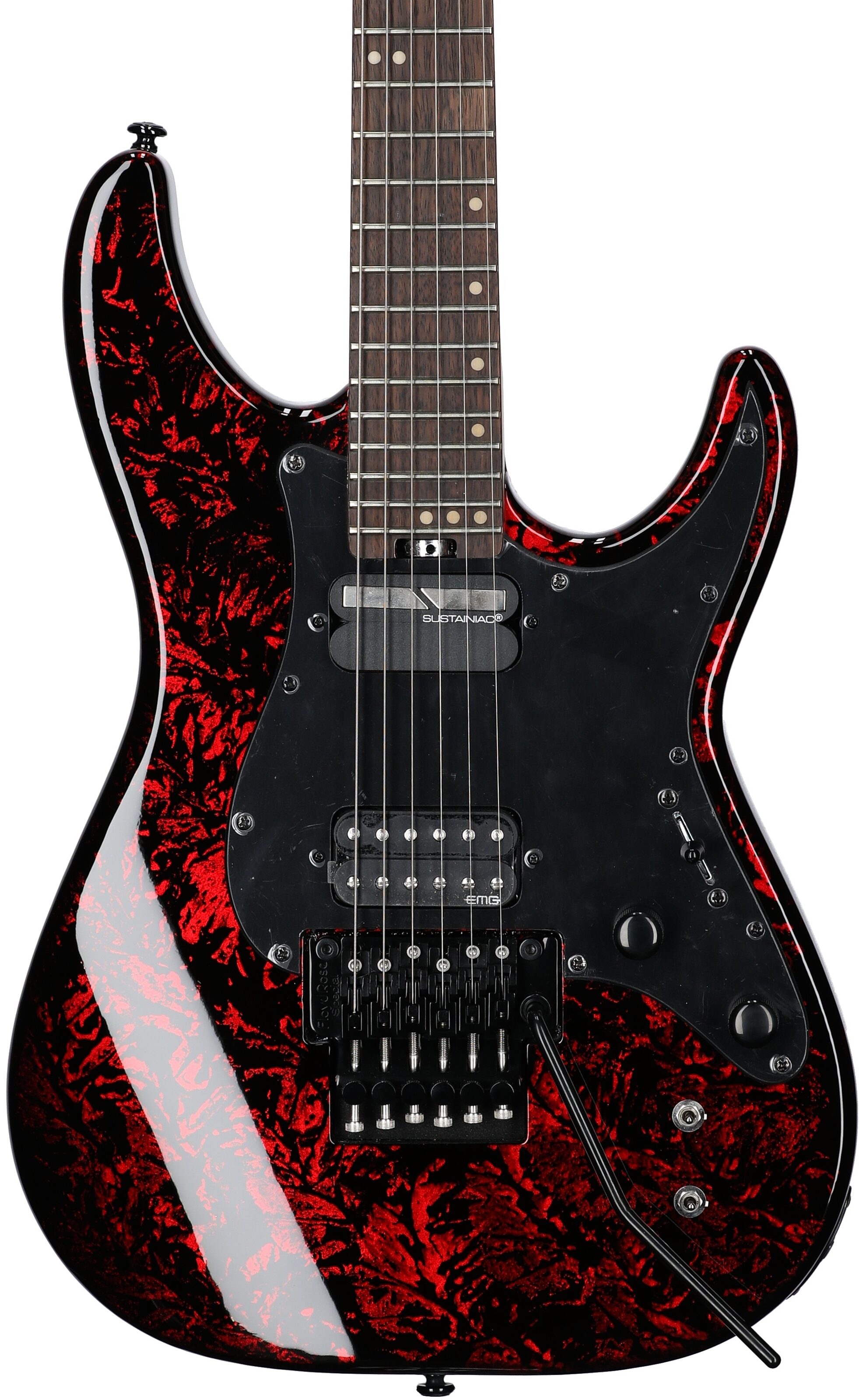Schecter Sun Valley Super Shredder FR S Electric Guitar, Red Reign, Body Straight Front