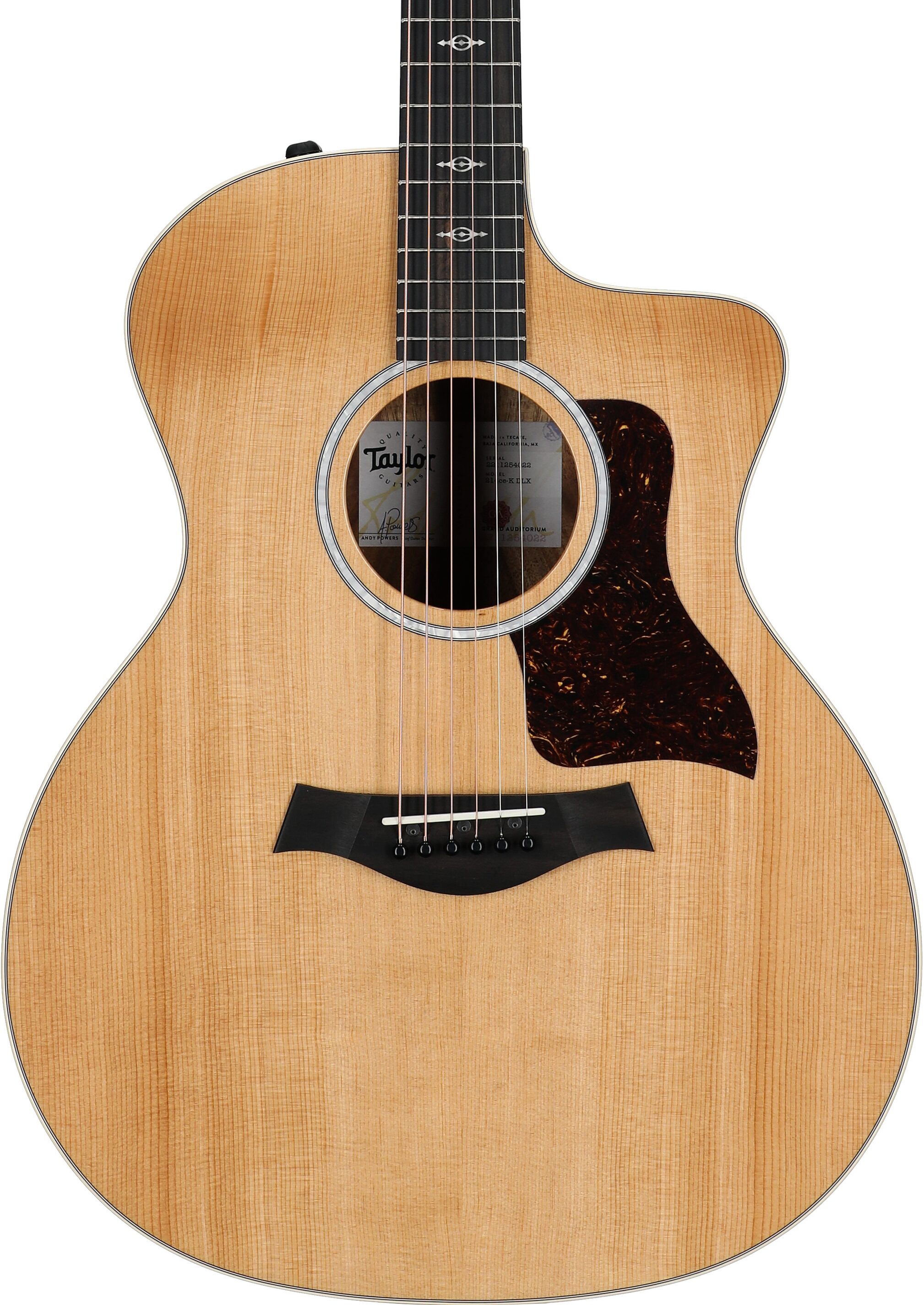 Taylor 214ce-K Koa Deluxe Acoustic-Electric Guitar (with Case), New, Body Straight Front