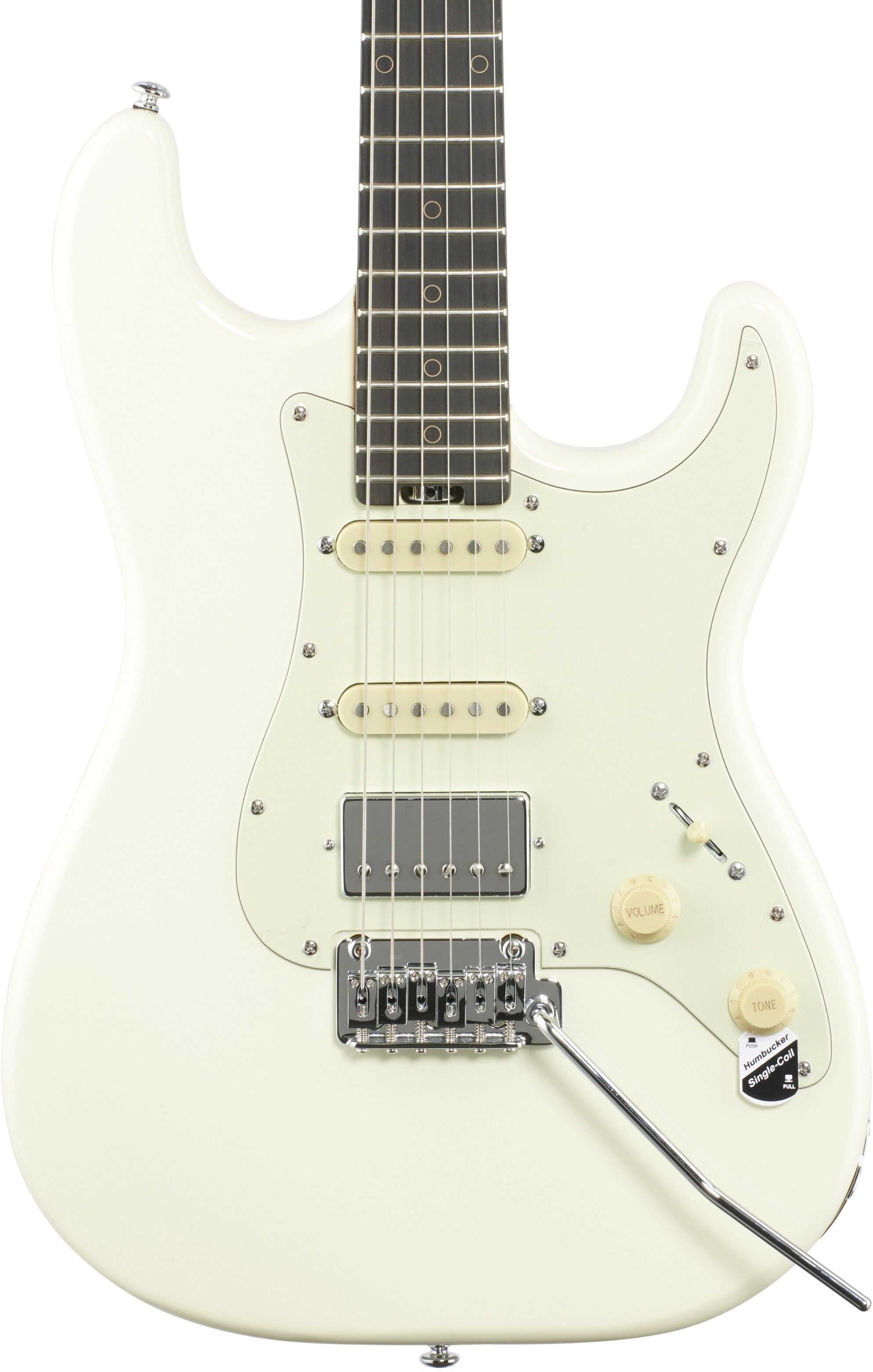 Schecter Nick Johnston Traditional HSS Electric Guitar, Ebony Fingerboard, Atomic Snow, Body Straight Front