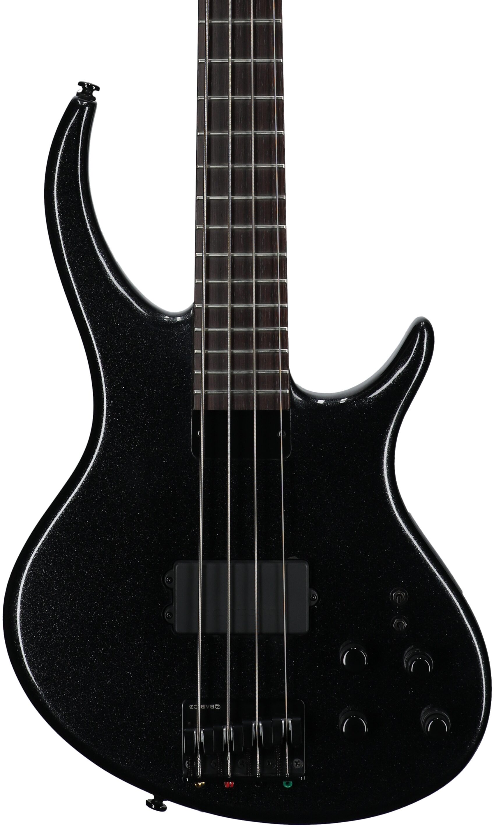 Tobias Growler IV Premium Electric Bass (with Gig Bag), Black Pearl, Body Straight Front