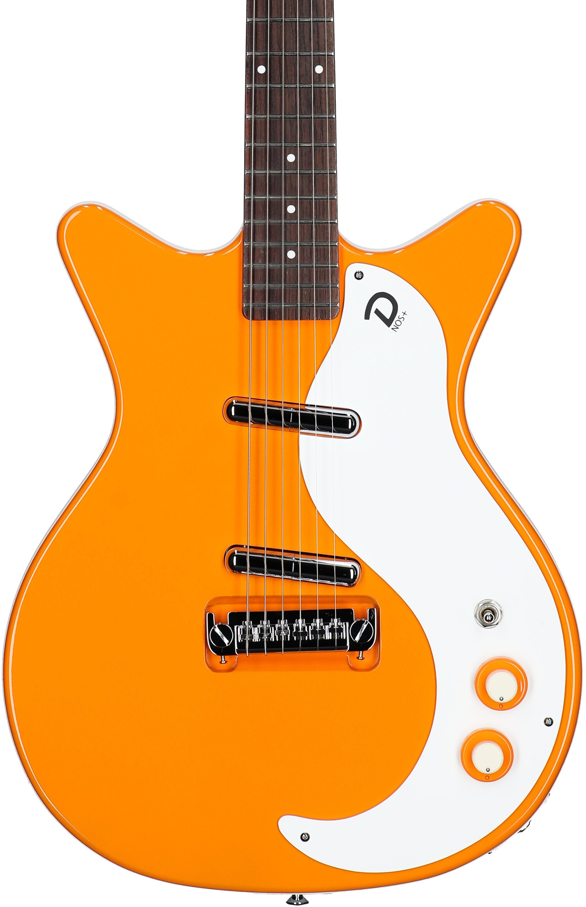 Danelectro '59 MOD NOS Electric Guitar, Orangeadelic, Body Straight Front