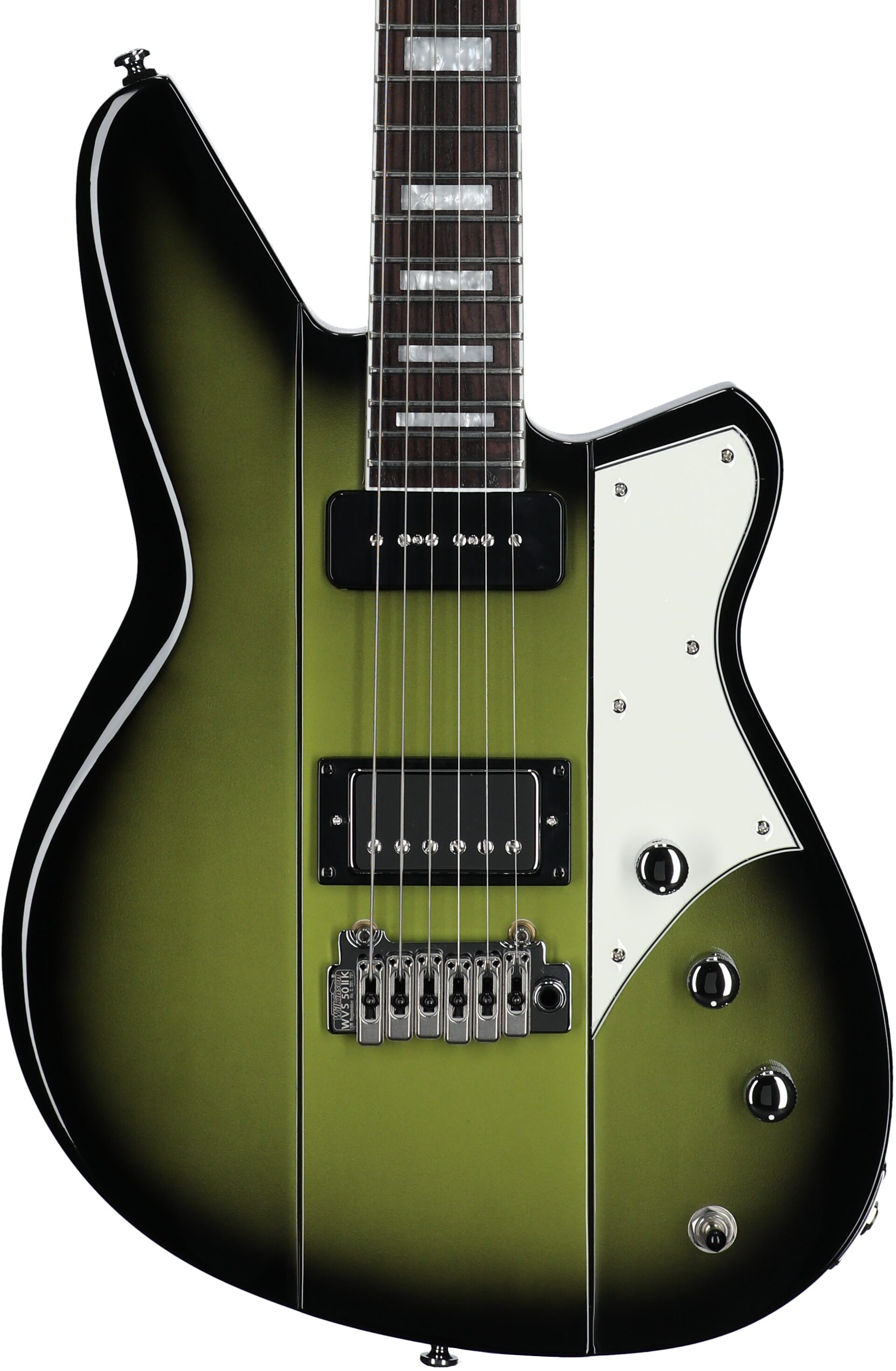 Reverend Warhawk DAW Electric Guitar, Avocado Burst, Body Straight Front