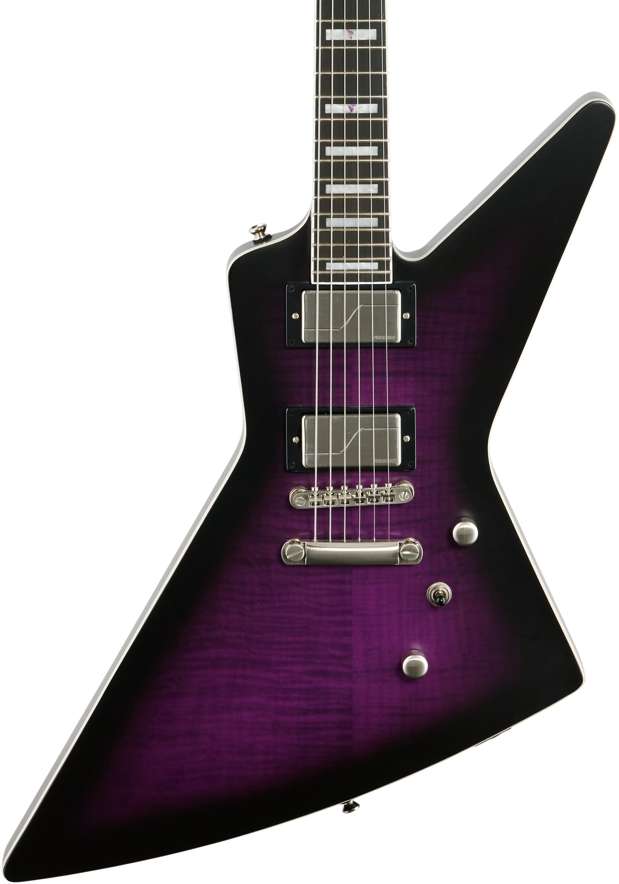 Epiphone Extura Prophecy Electric Guitar, Purple Tiger Aged Gloss, Body Straight Front