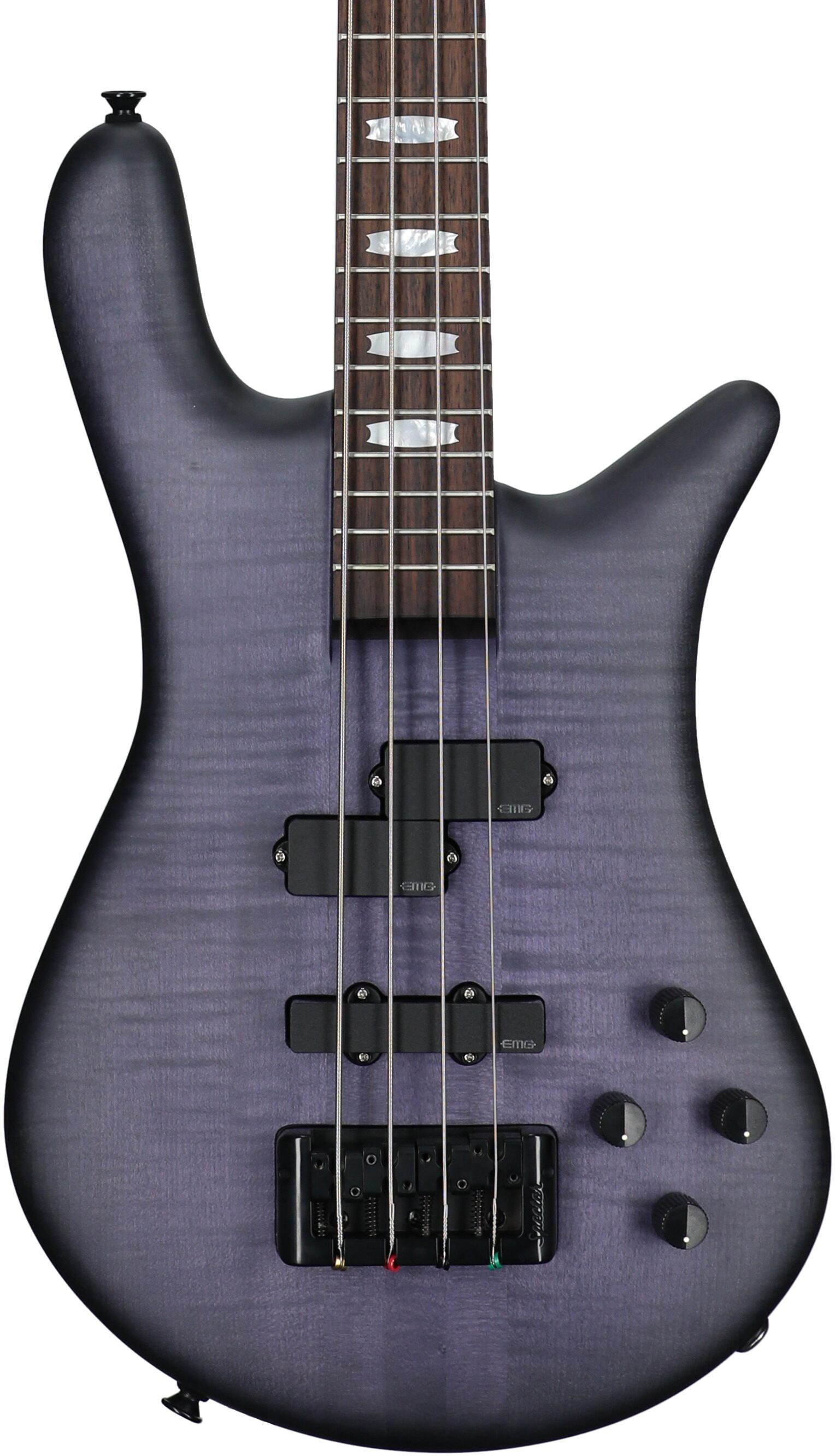 Spector Euro4 LX Electric Bass (with Gig Bag), Nightshade Matte, Body Straight Front