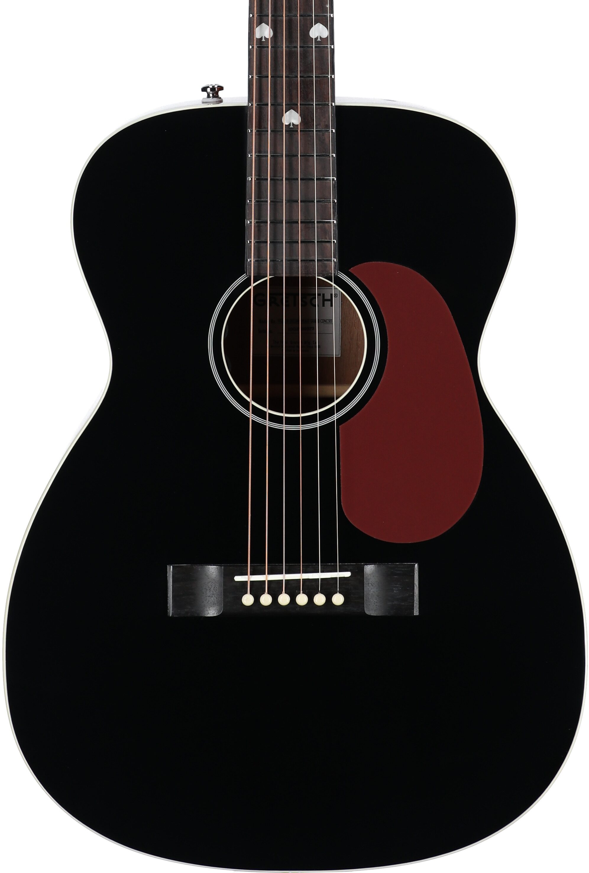 Gretsch Limited Edition Nick 13 Outlaw Heart Acoustic-Electric Guitar, Black, Body Straight Front