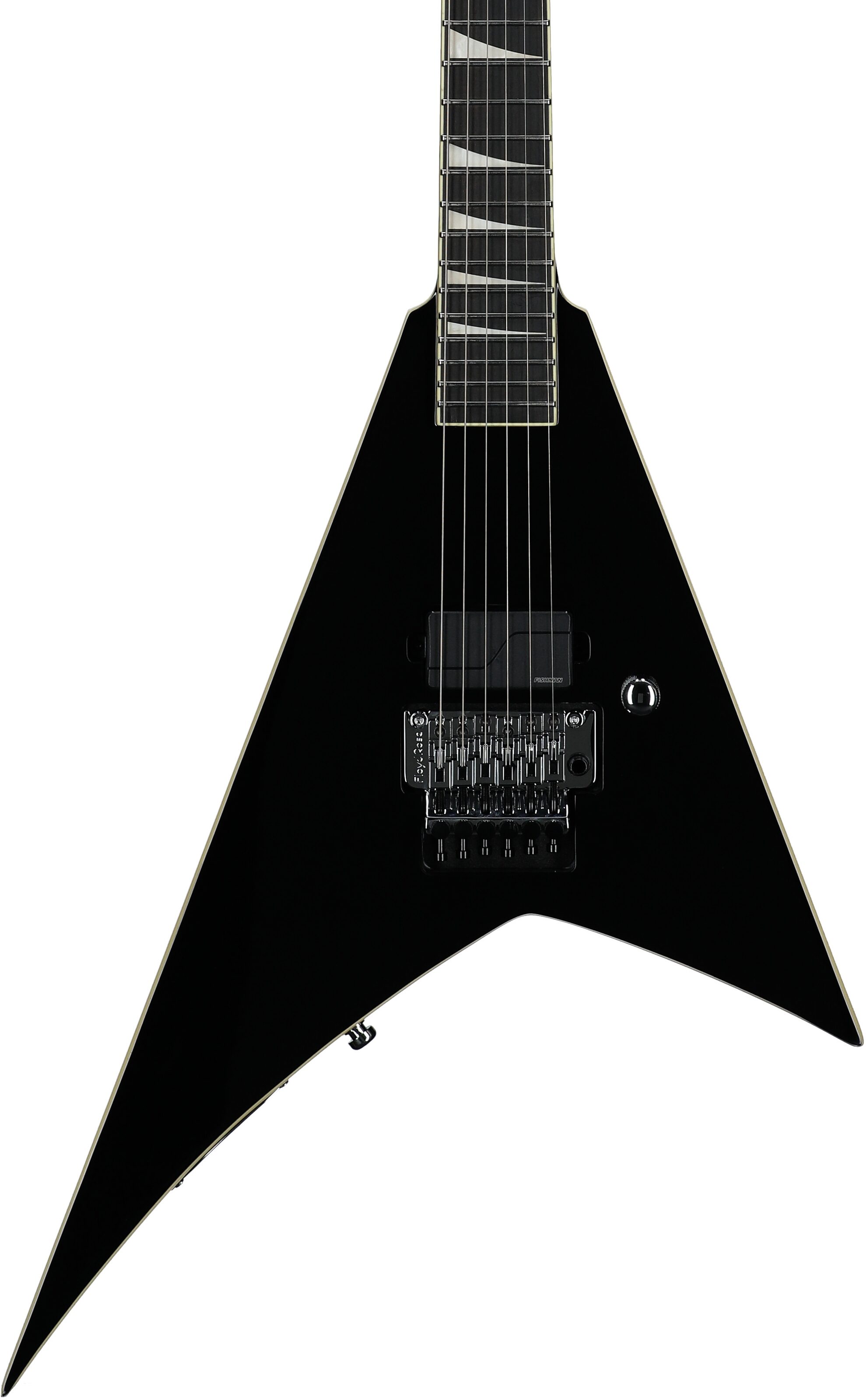 Jackson Limited Edition Pro Plus Pure Metal RR1A Rhoads Electric Guitar (with Gig Bag), Black, Body Straight Front