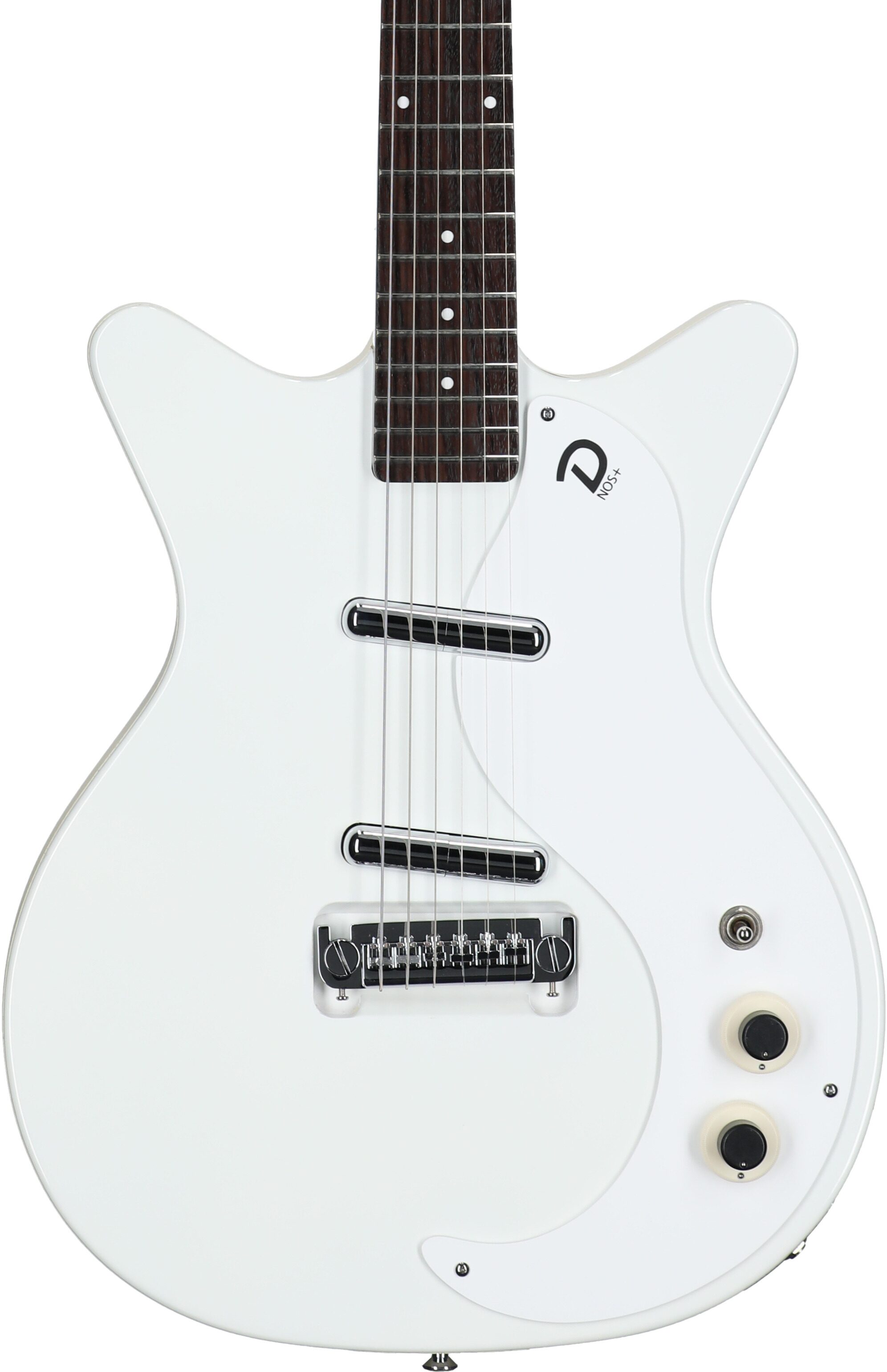 Danelectro '59 MOD NOS Electric Guitar, White, Body Straight Front
