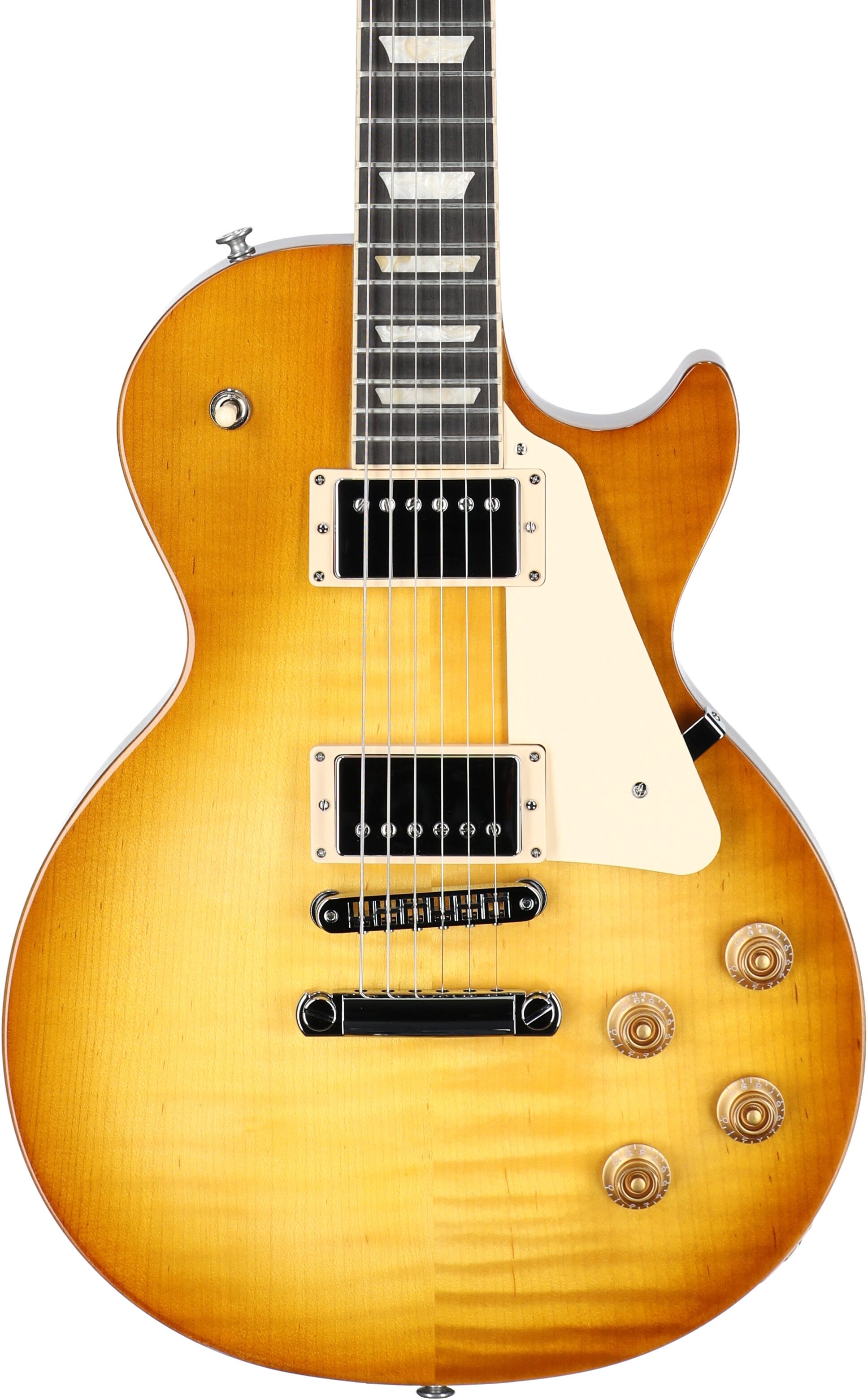 Gibson Les Paul Studio Session Electric Guitar (with Soft Case), Honey Burst, Body Straight Front
