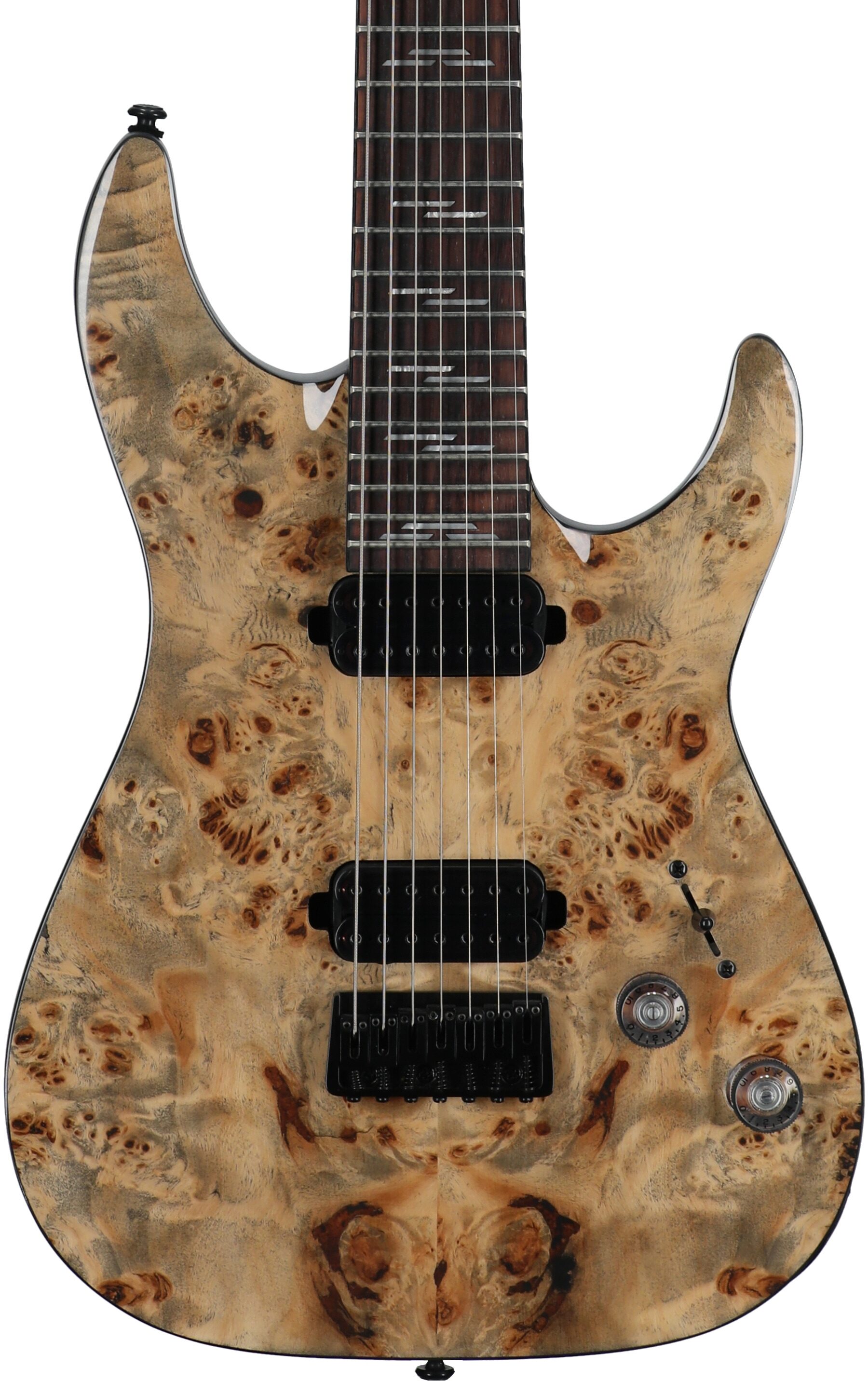 Schecter Omen Elite-7 Electric Guitar, 7-String, Charcoal, Body Straight Front