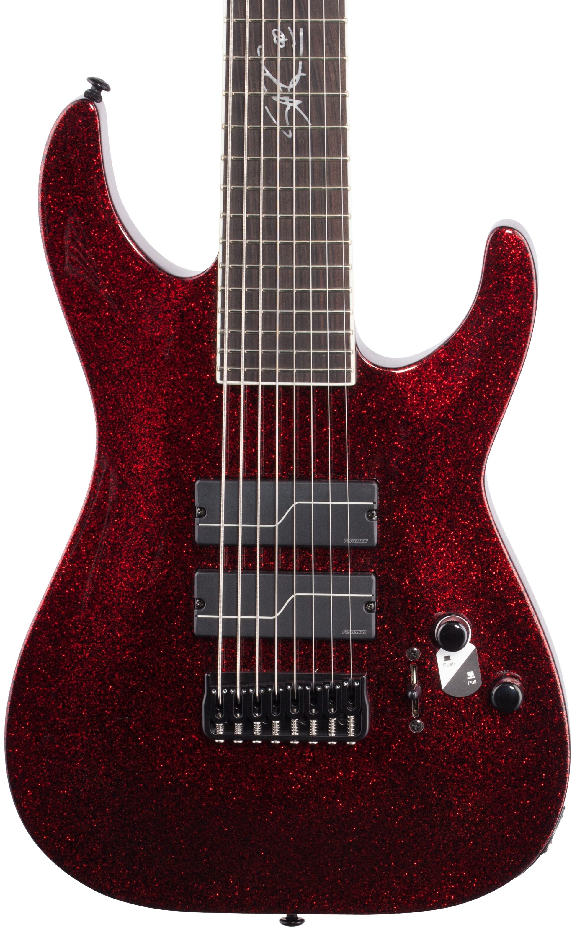 ESP LTD Stephen Carpenter SC-608B Baritone Electric Guitar, 8-String (with  Case)