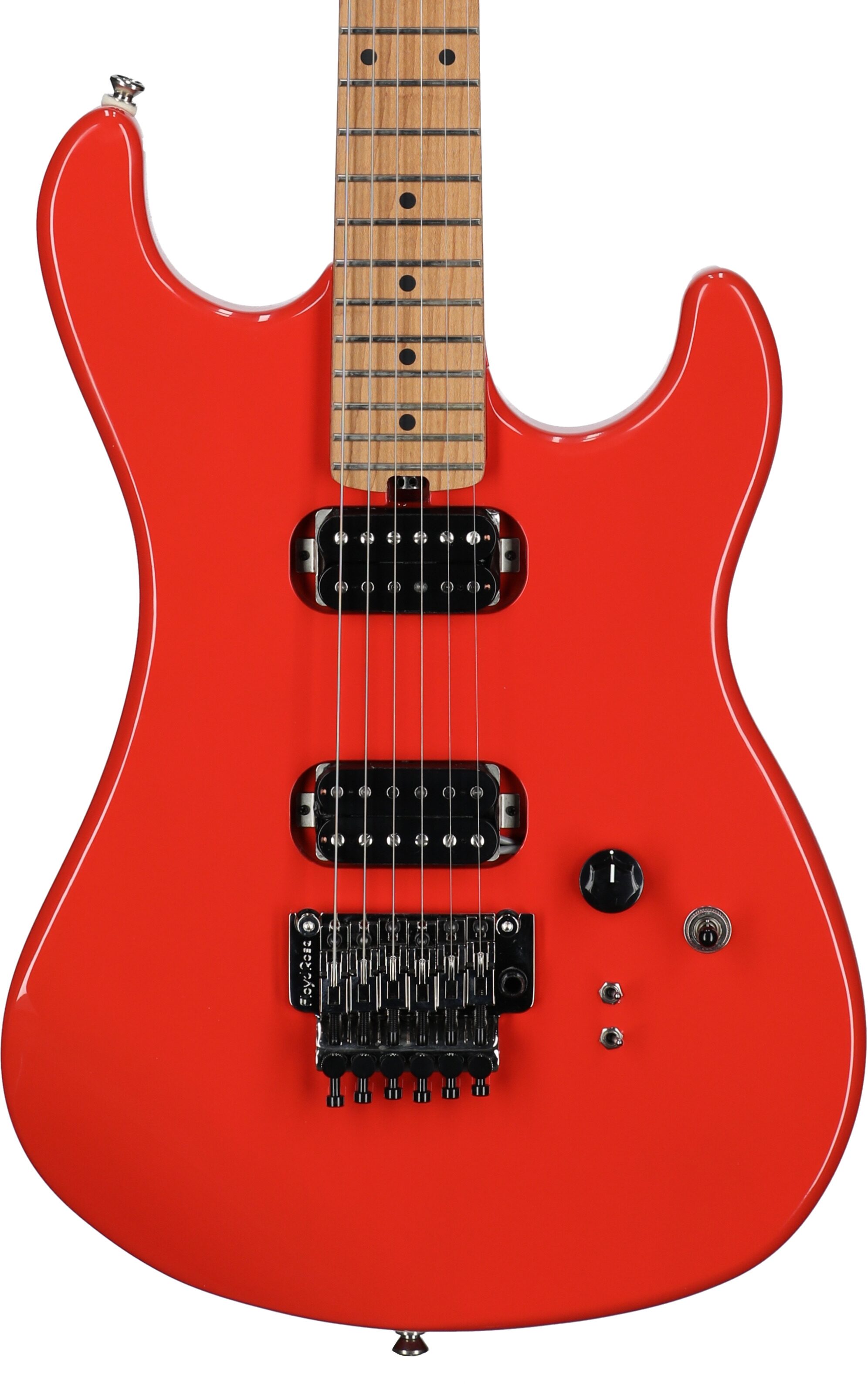 Kramer 84 HH FR Electric Guitar, Maple Fingerboard (with Gig Bag), Radiant Red, Body Straight Front