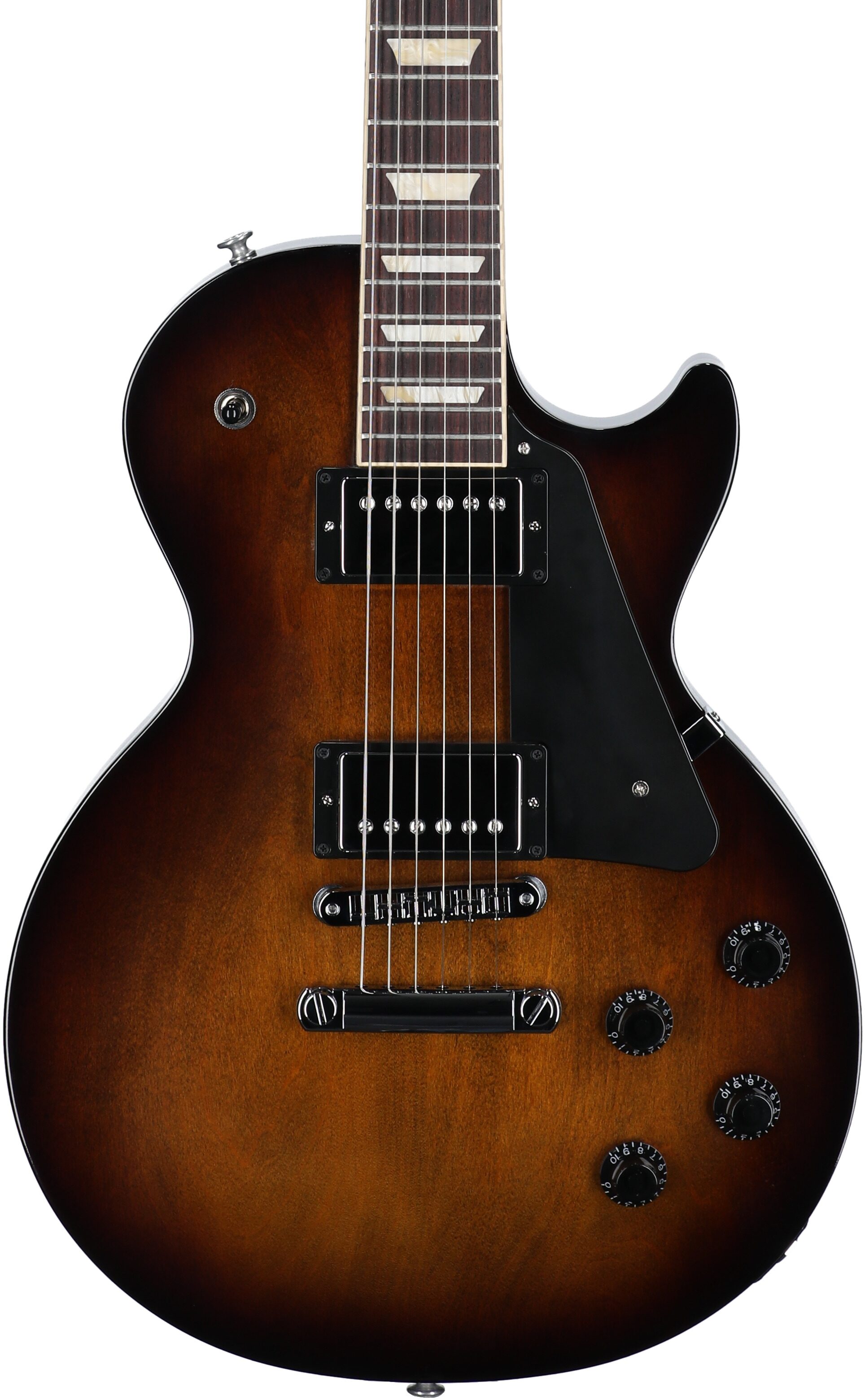 Gibson Les Paul Studio Electric Guitar (with Soft Case), Smokehouse Burst, Body Straight Front