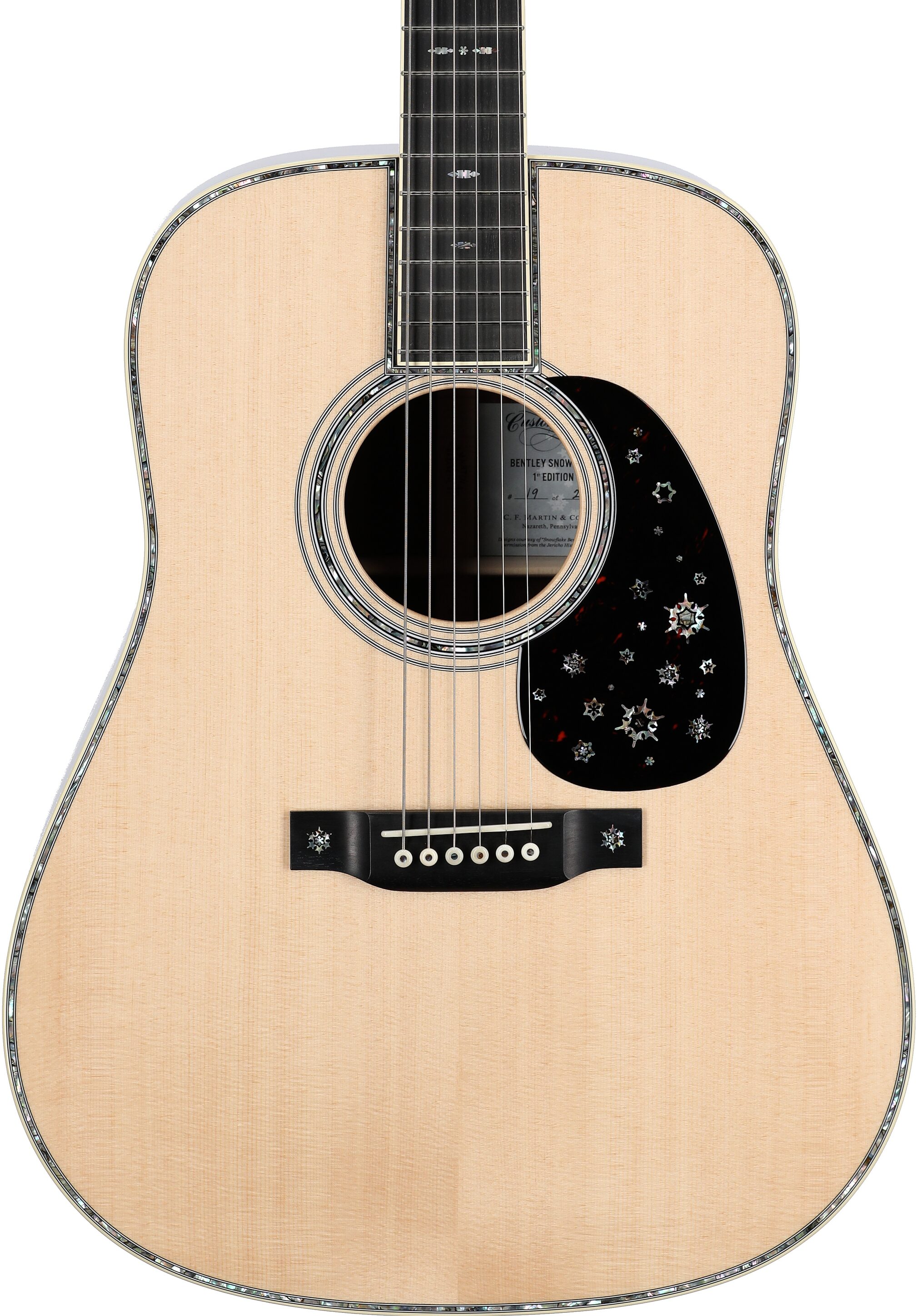 Martin D-45 Bentley Snowflake Custom Edition Acoustic Guitar (with Case), Body Straight Front