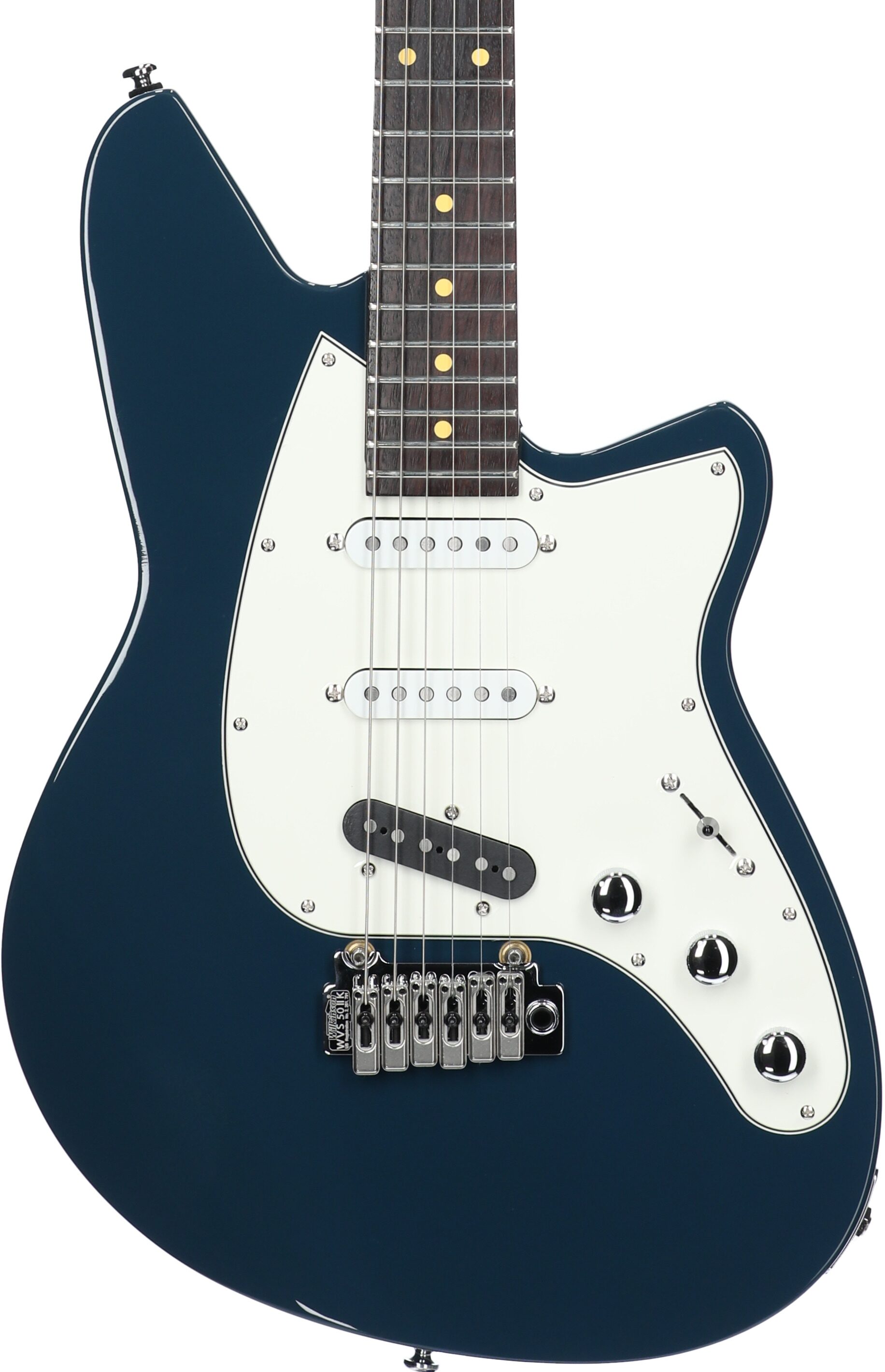 Reverend Six Gun TL Electric Guitar, High Tide Blue, Body Straight Front