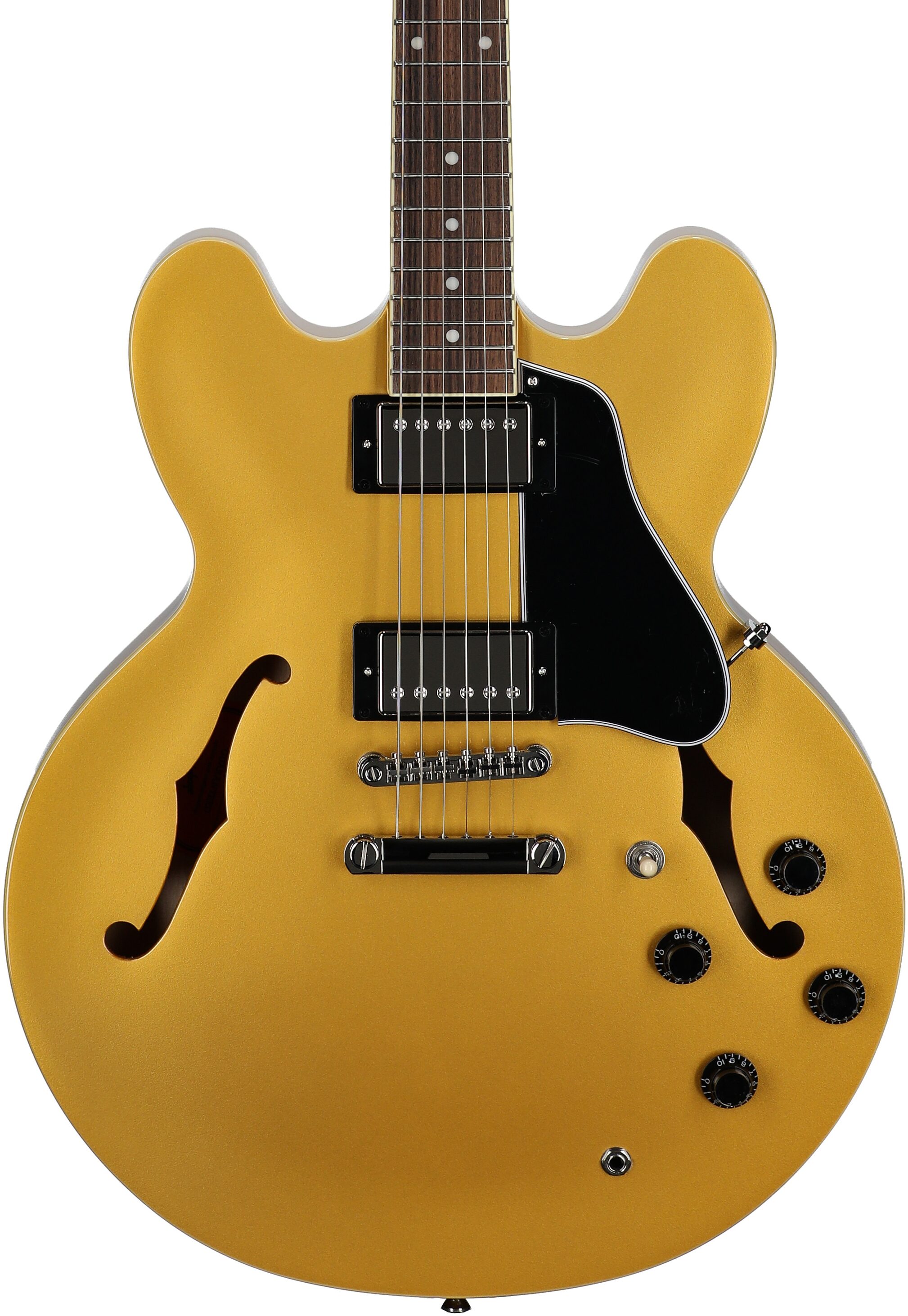 Epiphone ES-335 Traditional Pro Electric Guitar, Metallic Gold, Body Straight Front