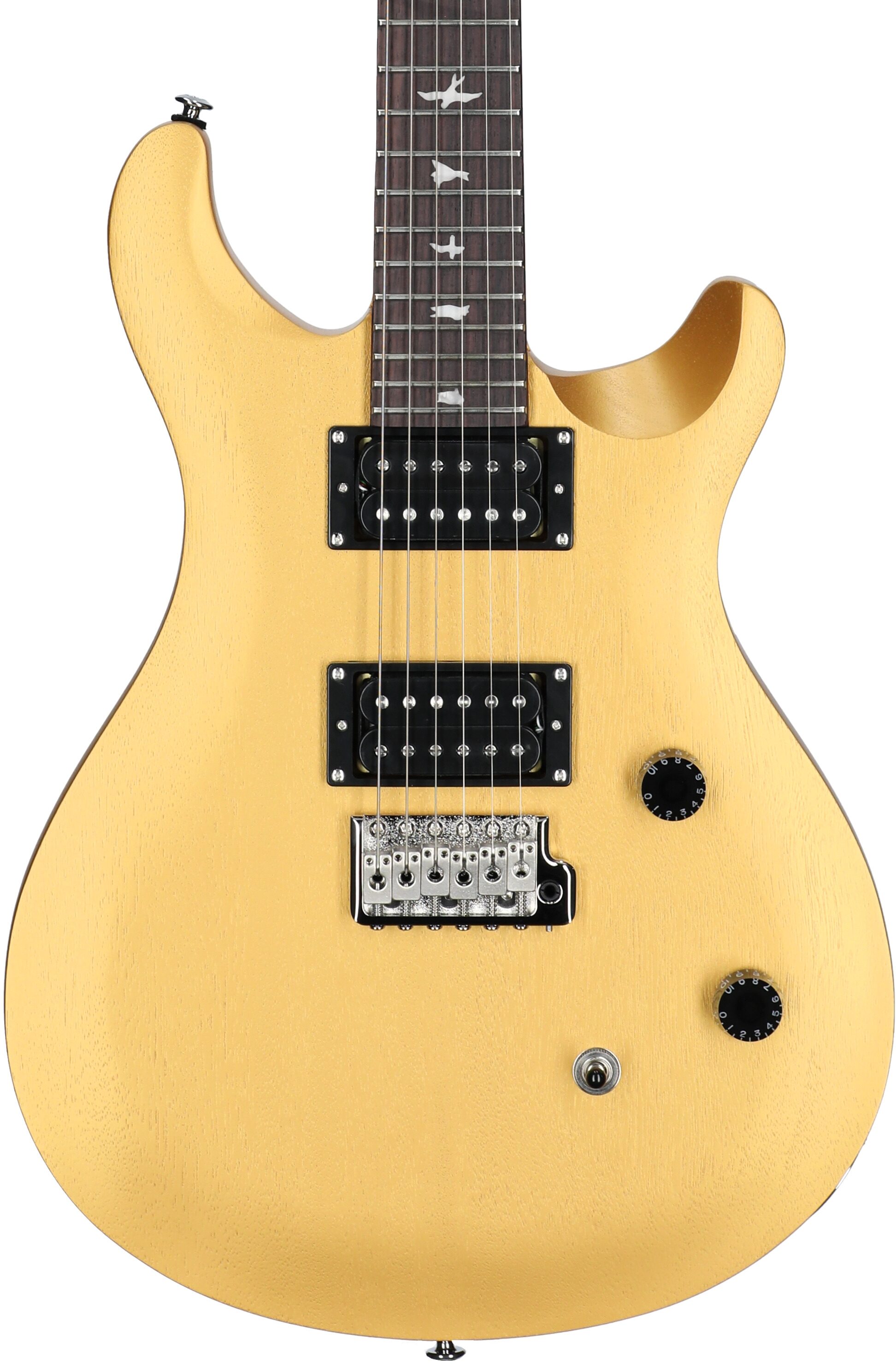 PRS Paul Reed Smith SE CE24 Standard Satin Electric Guitar (with Gig Bag), Metallic Gold, Open Box (Very Good), Body Straight Front