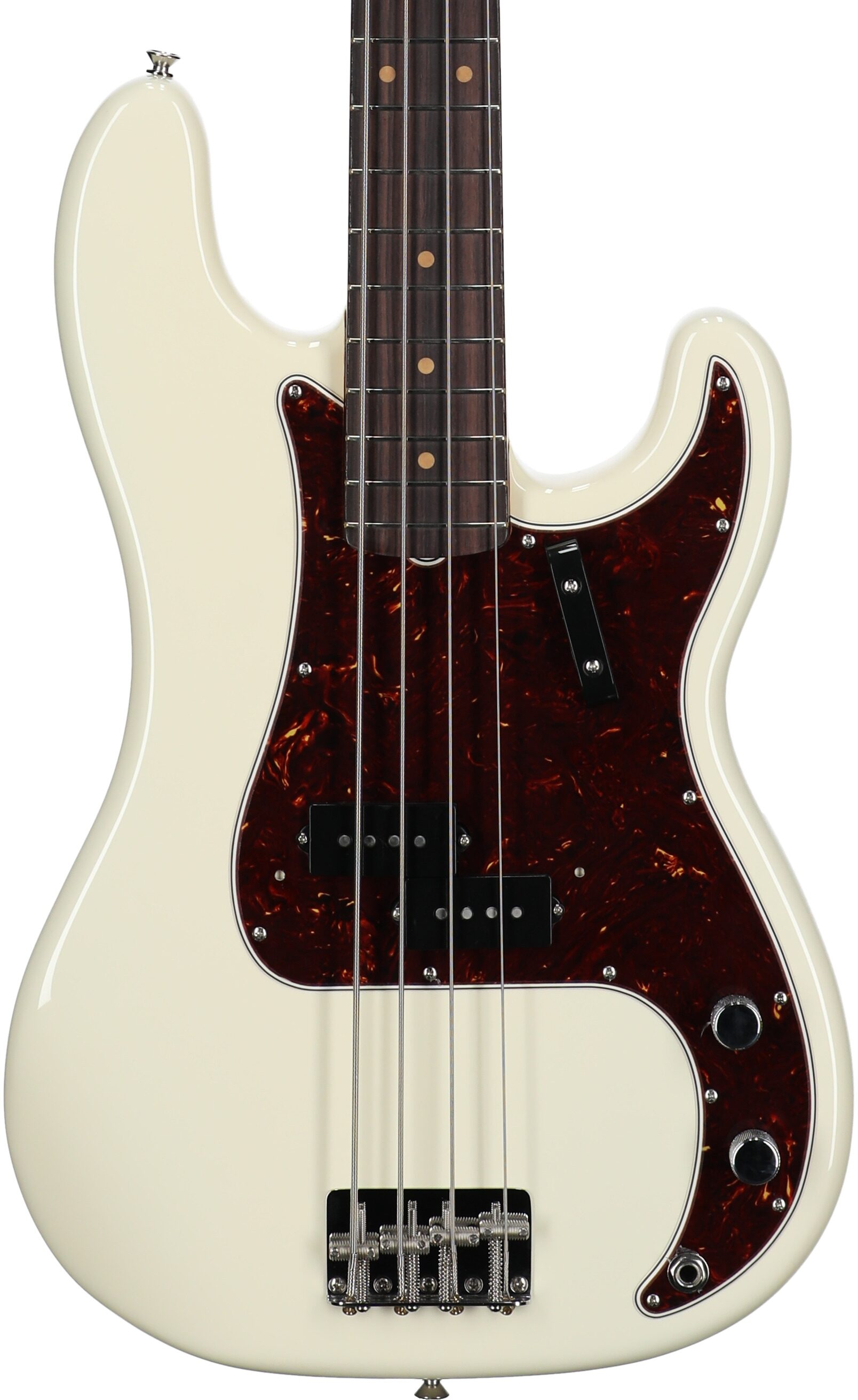Fender American Vintage II 1960 Precision Electric Bass, Rosewood Fingerboard, Olympic White, Body Straight Front
