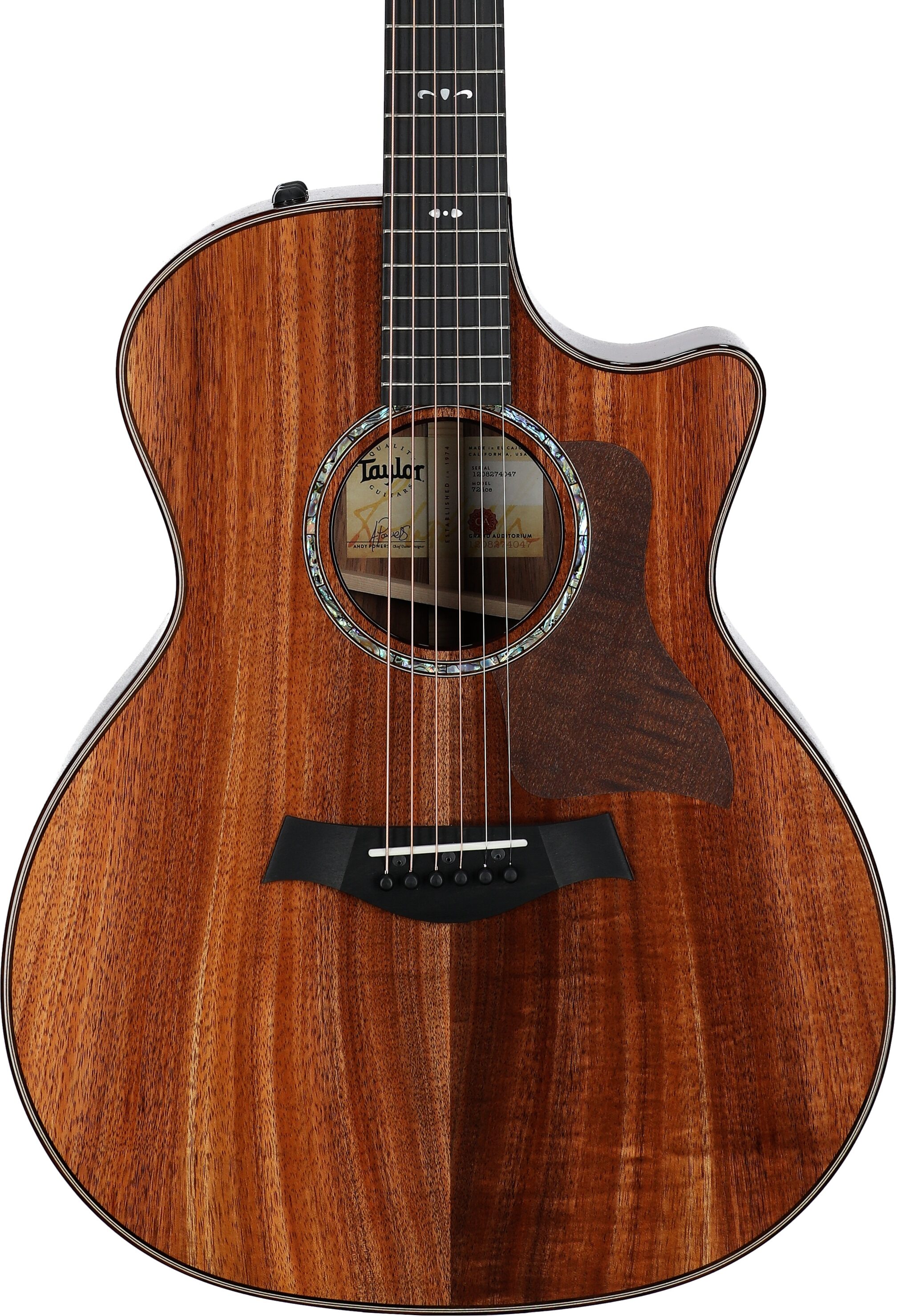 Taylor 724ce-v2 Koa Acoustic-Electric Guitar, New, Body Straight Front