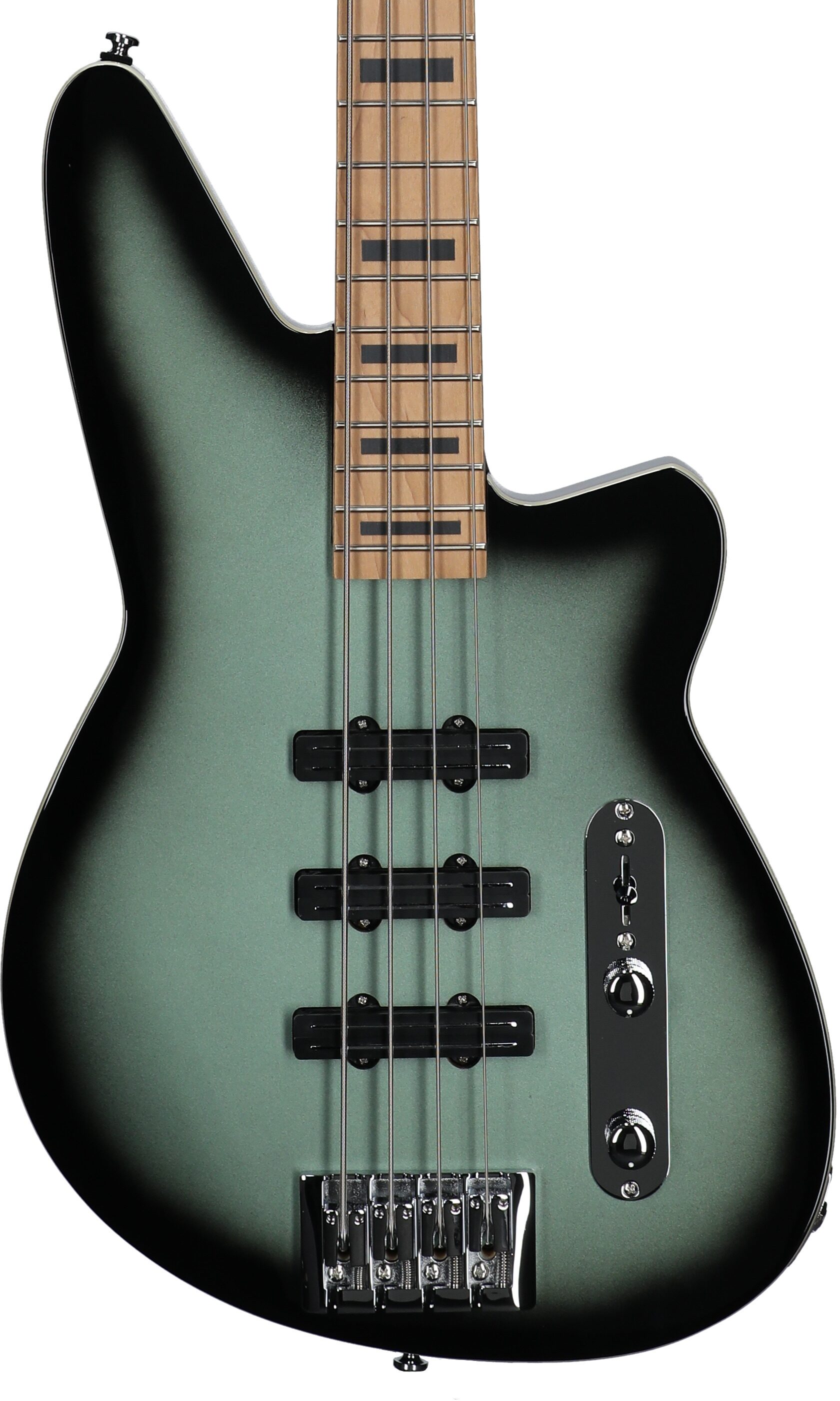 Reverend Triad 4 Electric Bass, Alpine Burst, Maple Fretboard, Body Straight Front