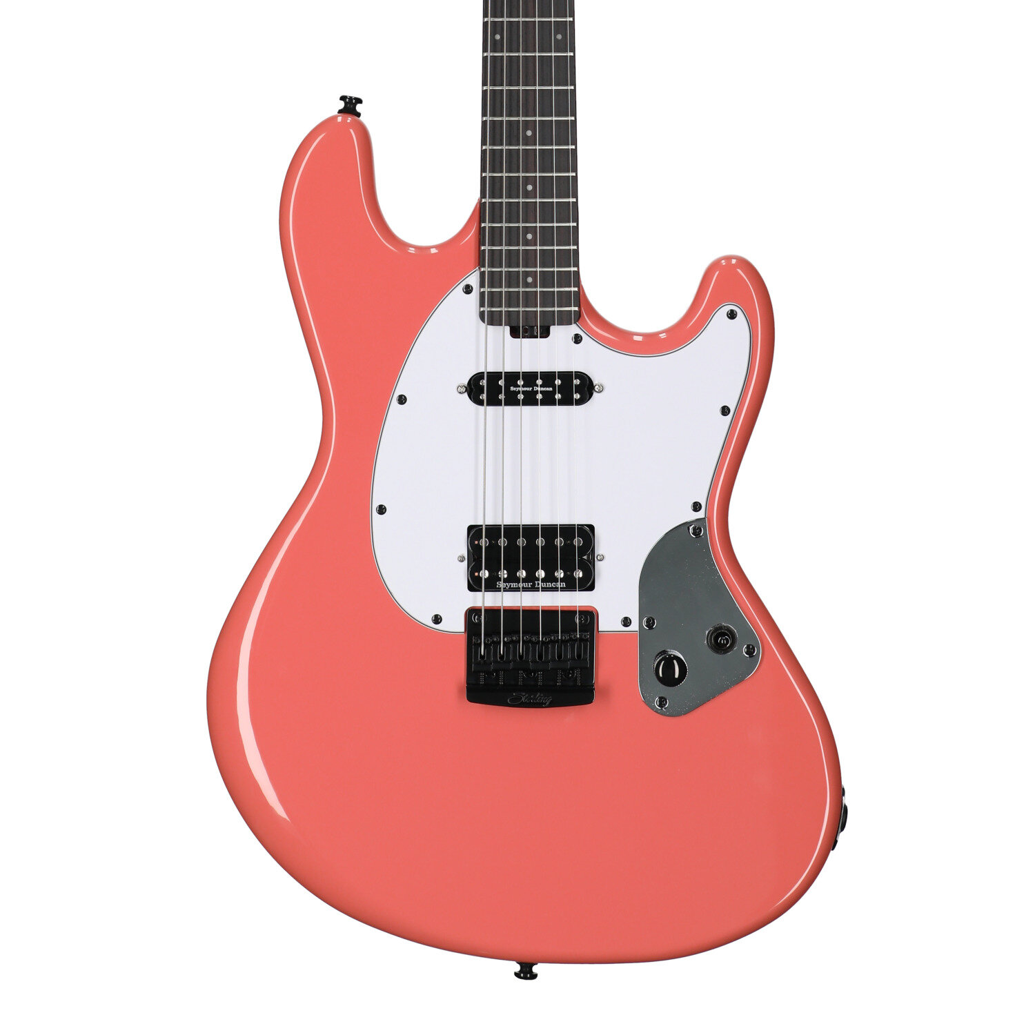 Sterling by Music Man Ryan Fluff Bruce StingRay Electric Guitar, Rula Thumb Red, Body Straight Front