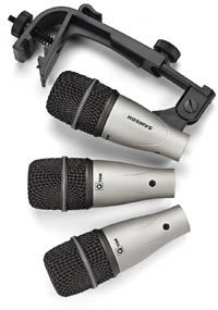 Samson 3Kit Drum Microphone Pack (3xQ Tom), Main