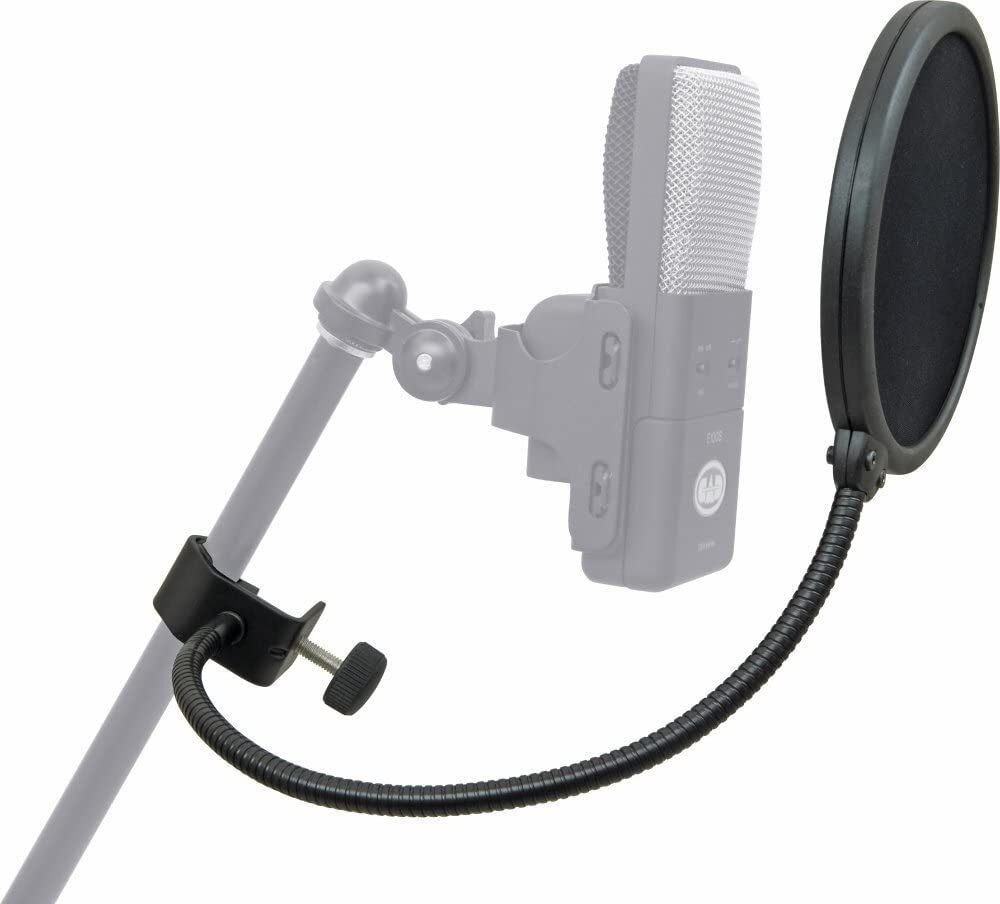 K&M Double-Layer Popkiller Pop Filter, Black, 6 inch, 30700, Detail Side