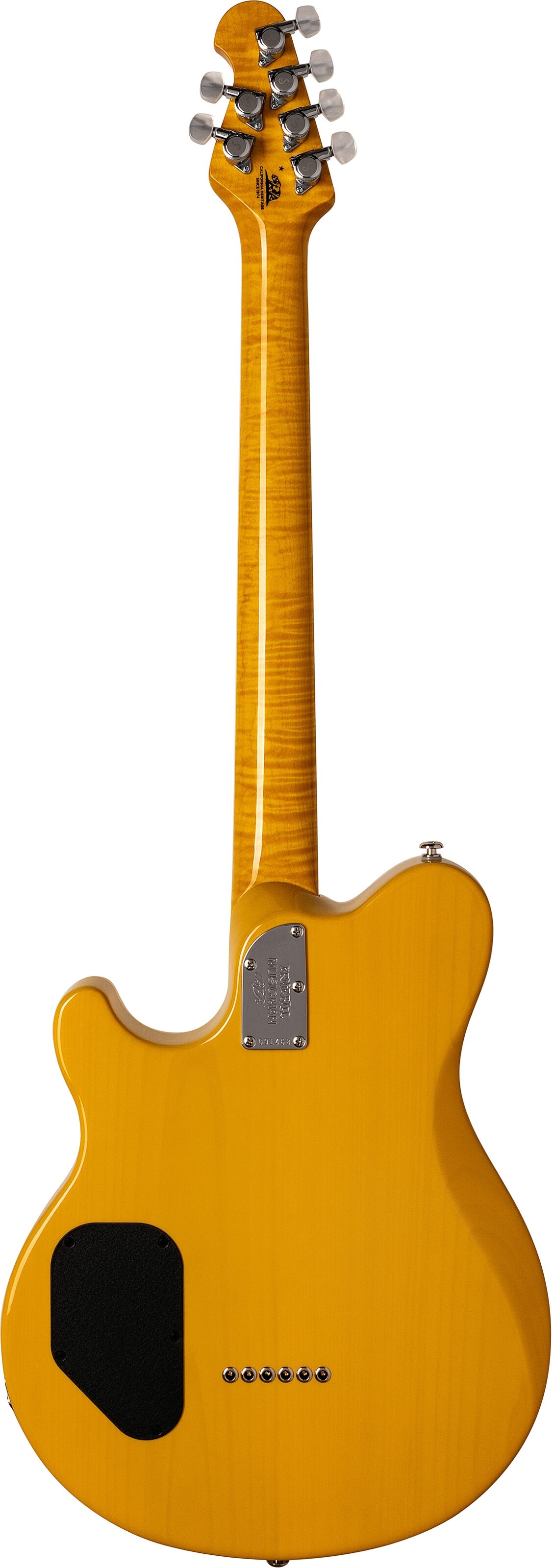 Ernie Ball Music Man Axis Semi-Hollow BFR Electric Guitar (with Case), Action Position Back