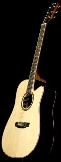 Great Divide SGD-28CE-G Dreadnought Acoustic-Electric Guitar (with Gig Bag), Main--sgd-28c-g-1