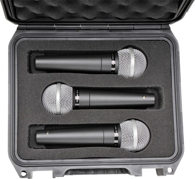 SKB 3i Waterproof Series Microphone Case, Fits 3 Microphones, 3I-0907-MC3, Detail