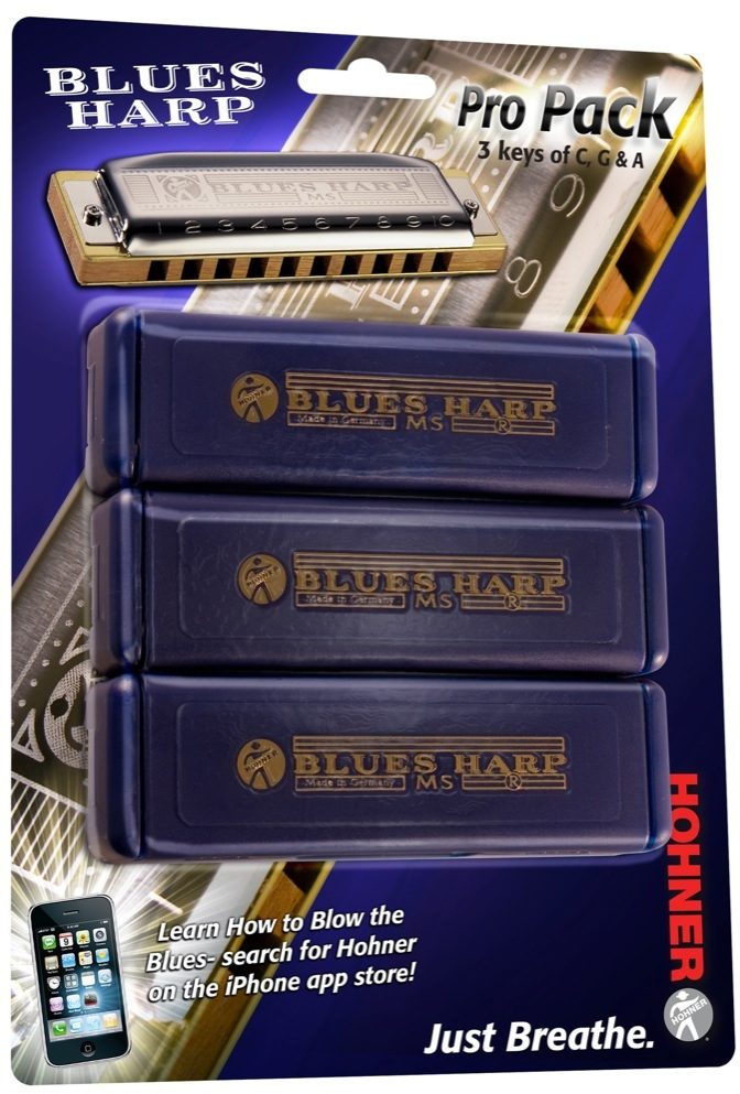 Hohner 532 Blues Harp Pro Pack Harmonica Set