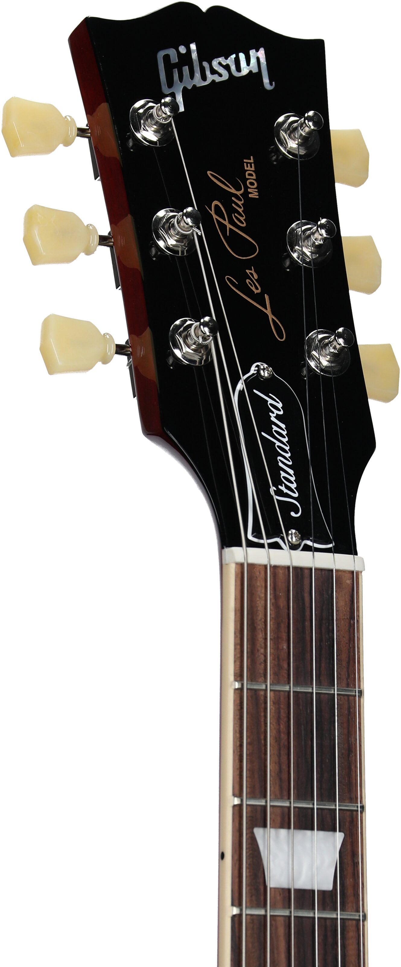 Gibson Les Paul Standard 50s Custom Color Electric Guitar, Figured Top (with Case), Cherry, Serial Number 220230313, Headstock Left Front