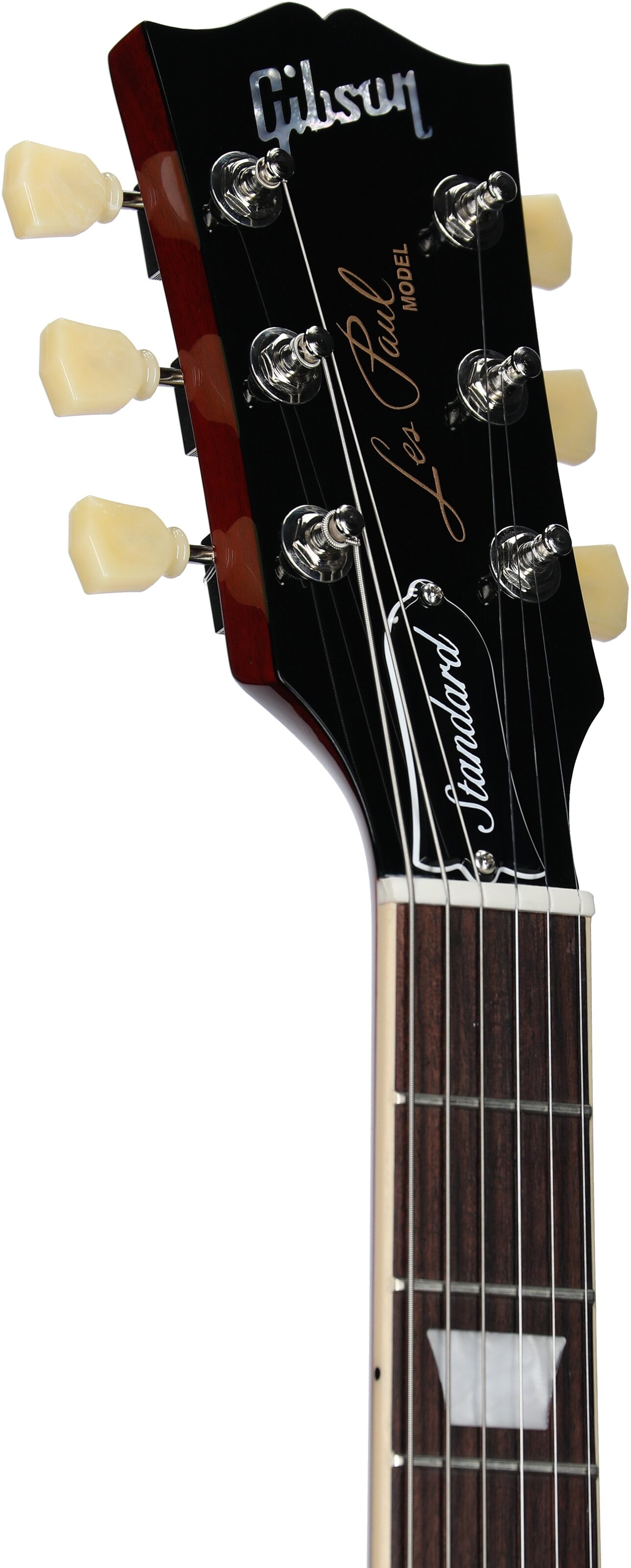 Gibson Les Paul Standard 50s Custom Color Electric Guitar, Figured Top (with Case), Cherry, Serial Number 222830060, Headstock Left Front