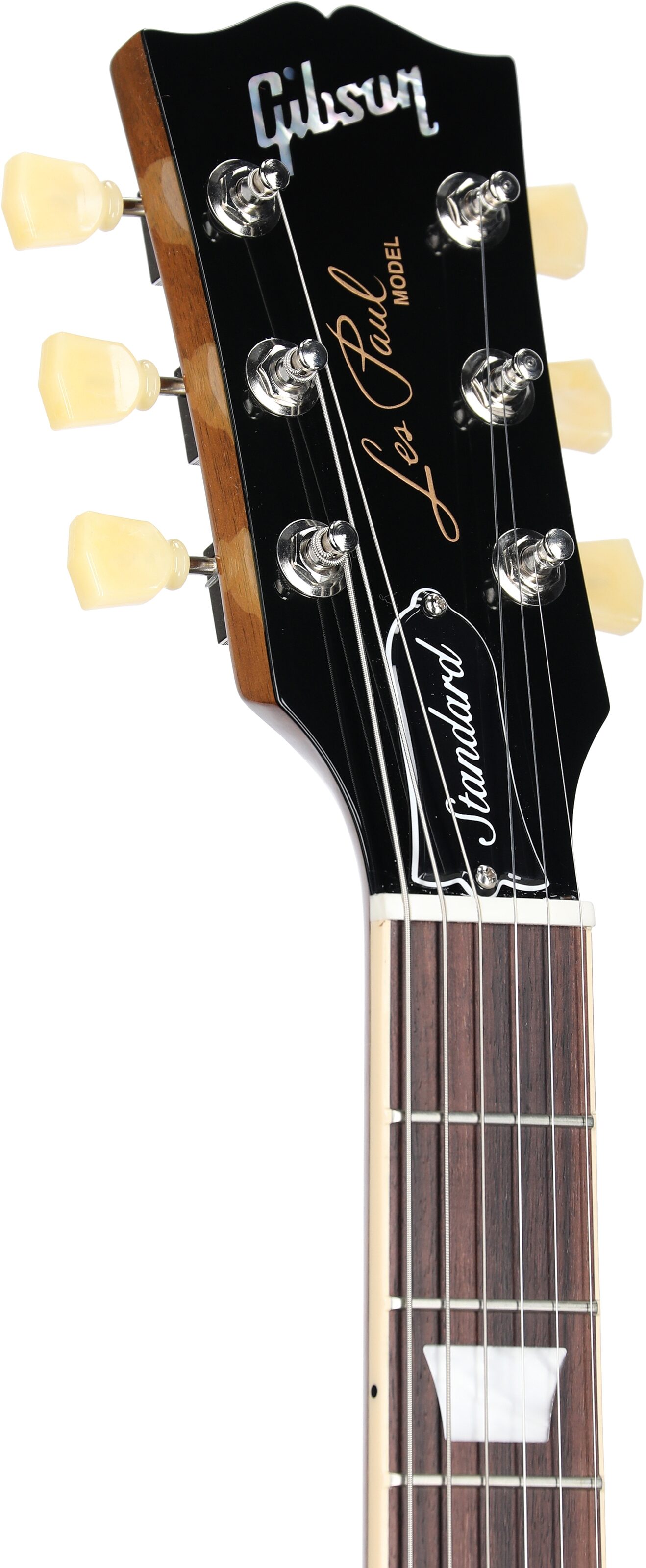 Gibson Les Paul Standard 50s Custom Color Electric Guitar, Figured Top (with Case), Honey Amber, Serial Number 222930305, Headstock Left Front