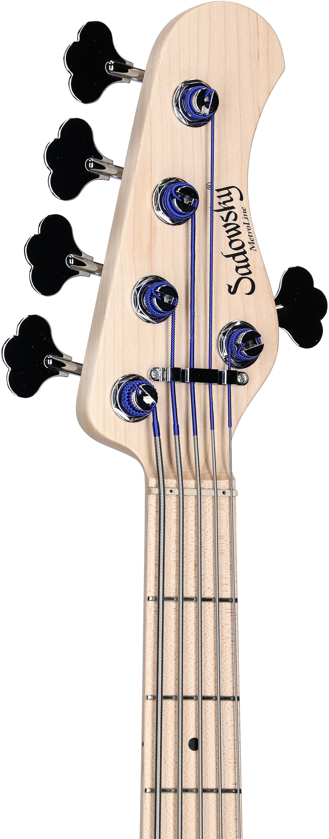 Sadowsky MetroLine 21-Fret Vintage M/J Bass, 5-String (with Gig Bag), Ocean Blue, Serial Number SML M 003564-23, Headstock Left Front