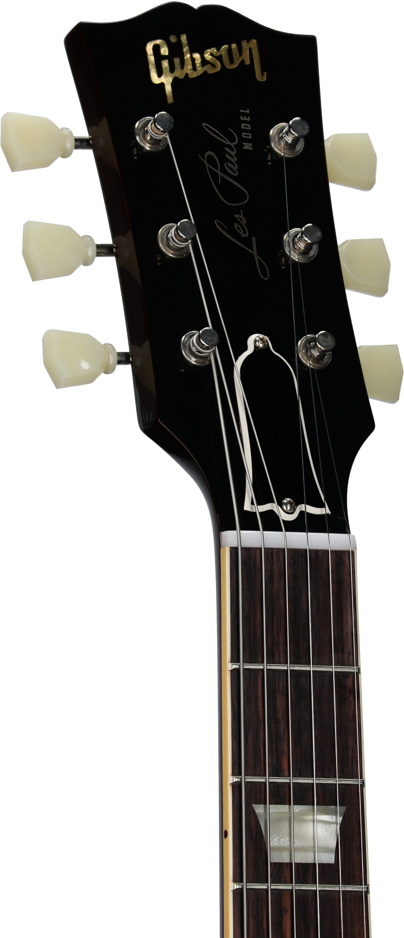 Gibson Custom 57 Les Paul Standard Goldtop VOS Electric Guitar (with Case), Gold Top with Dark Back, Serial Number 741272, Headstock Left Front