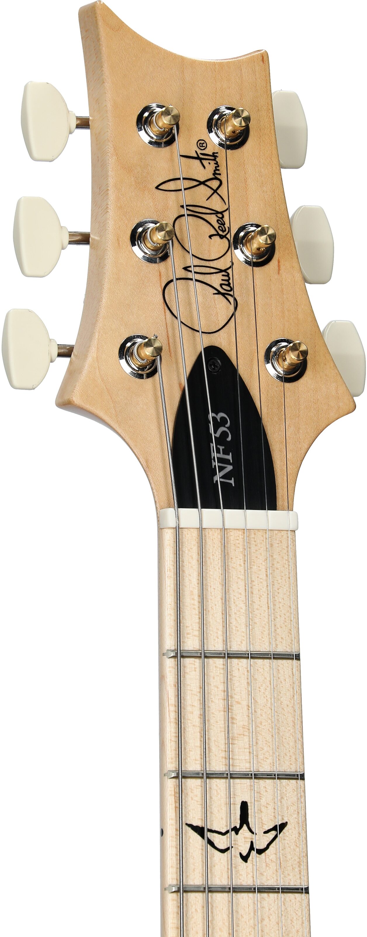 PRS Paul Reed Smith NF 53 Electric Guitar (with Gig Bag), Black Doghair, Serial Number 0390854, Headstock Left Front