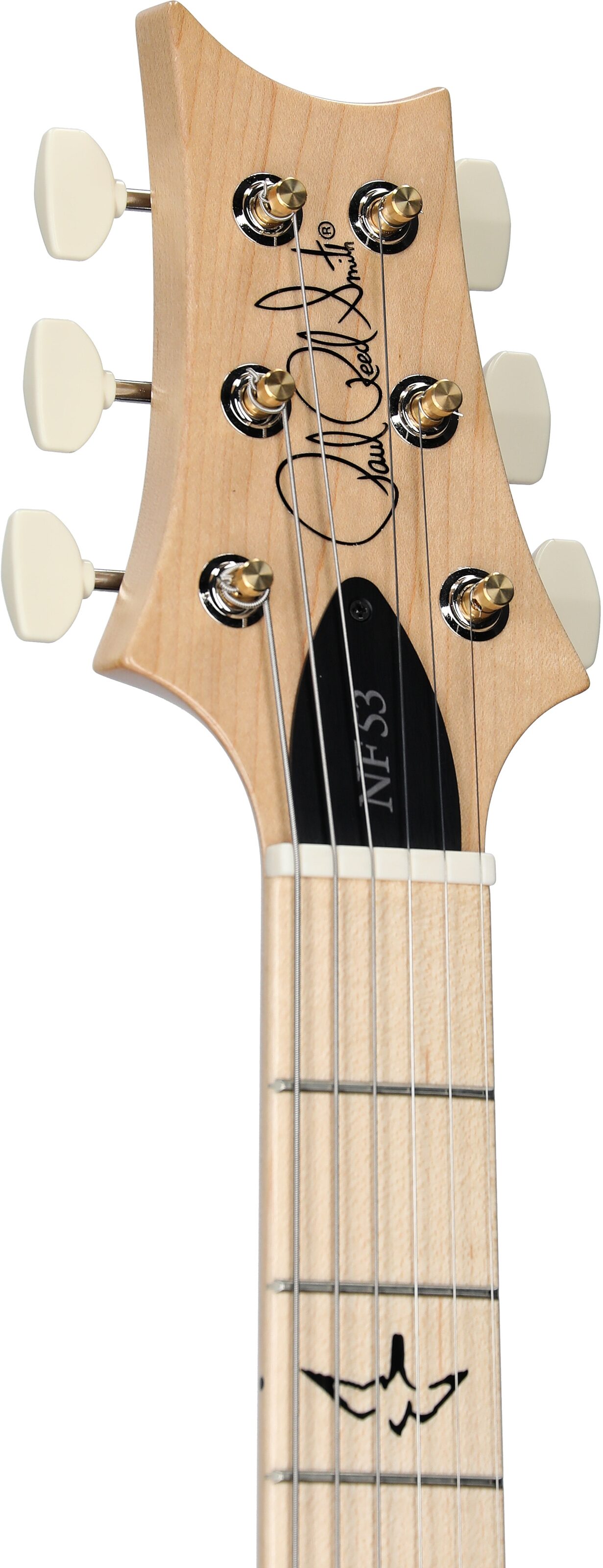 PRS Paul Reed Smith NF 53 Electric Guitar (with Gig Bag), Black Doghair Smokeburst, Serial Number 0392724, Headstock Left Front