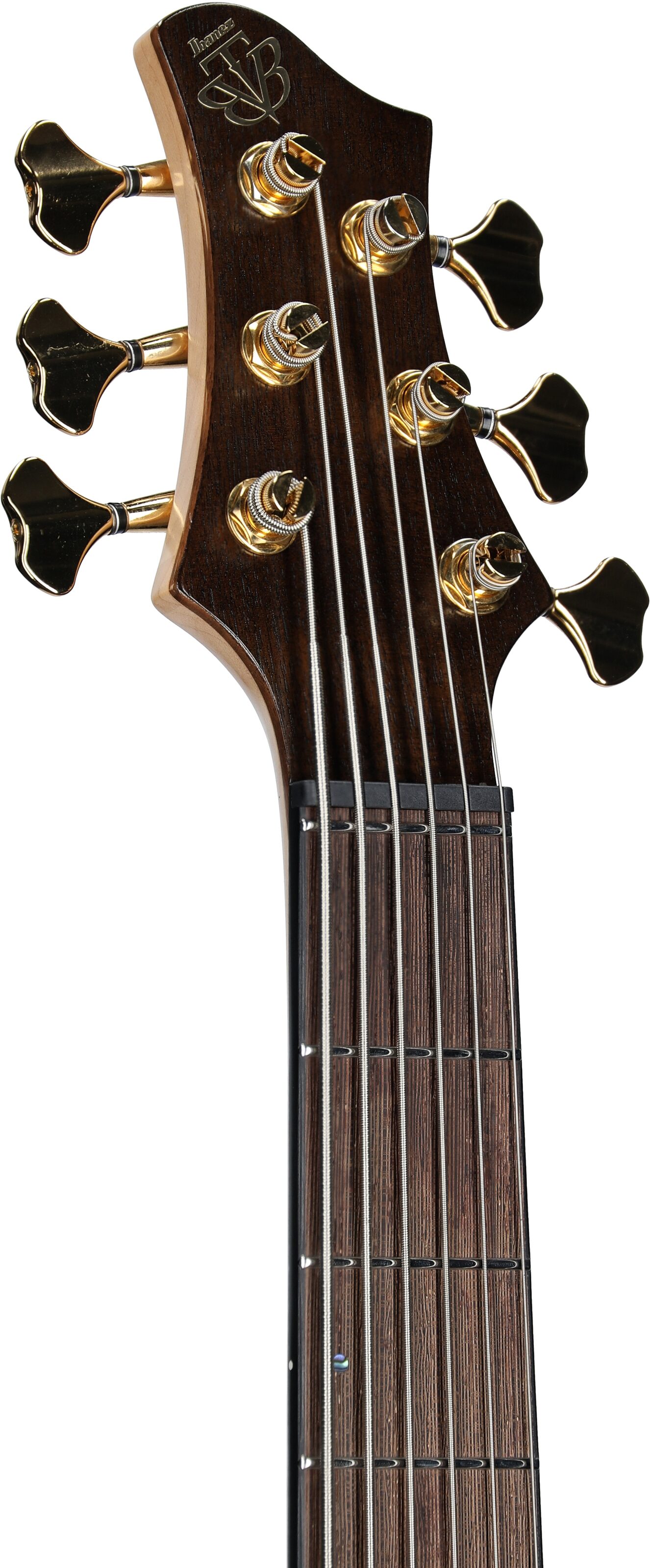 Ibanez BTB1836 Premium Electric Bass, 6-String (with Gig Bag), Natural Shadow, Serial Number 240500425, Headstock Left Front